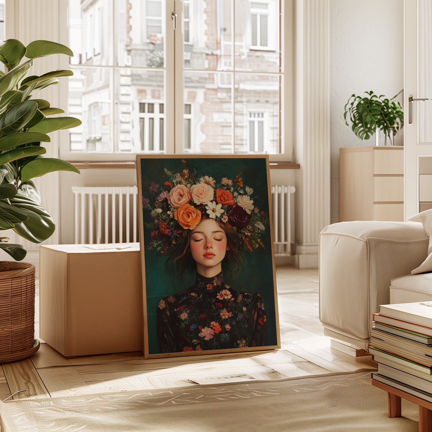 Floral Reverie in Midnight Bloom