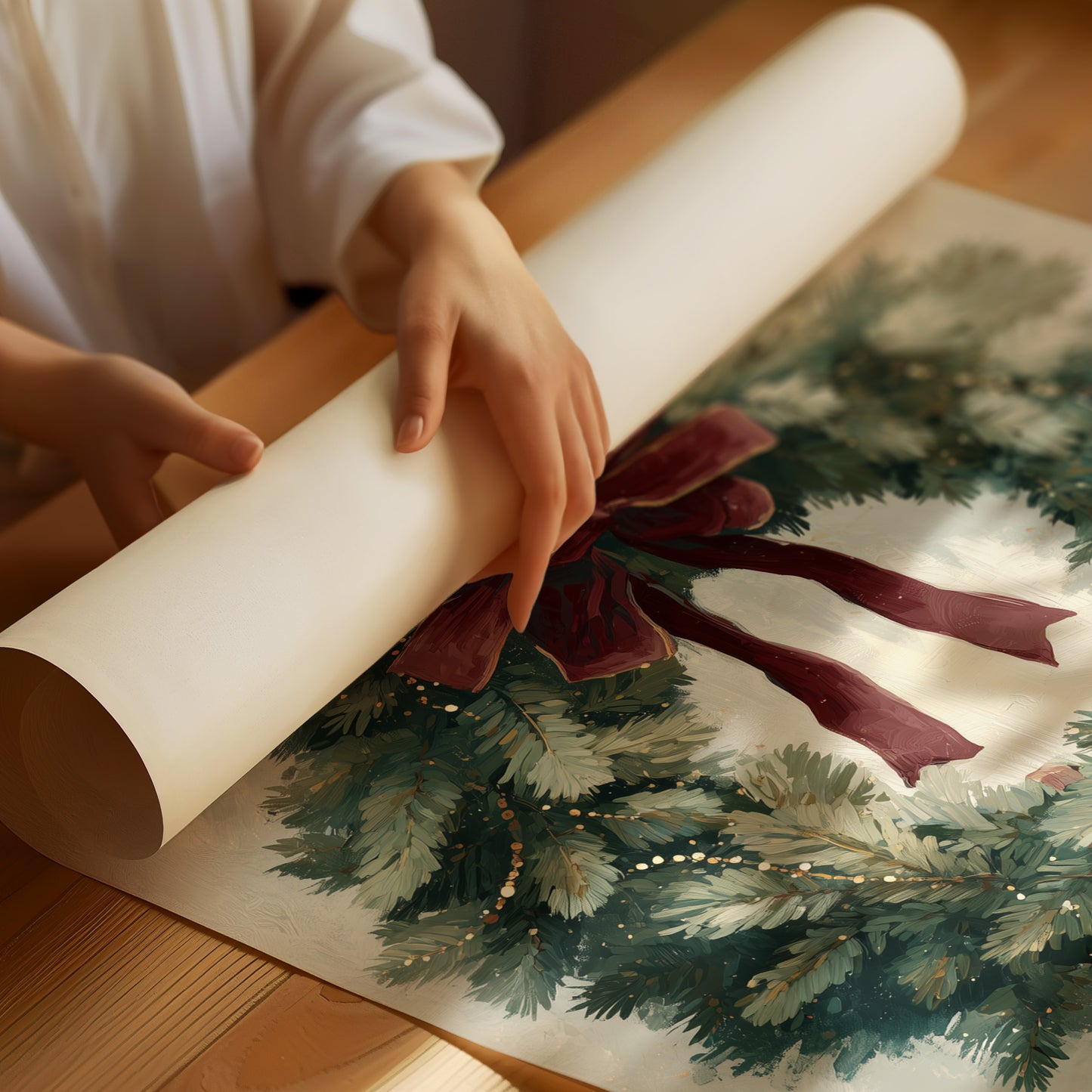 Evergreen Elegance: The Season Held Gently