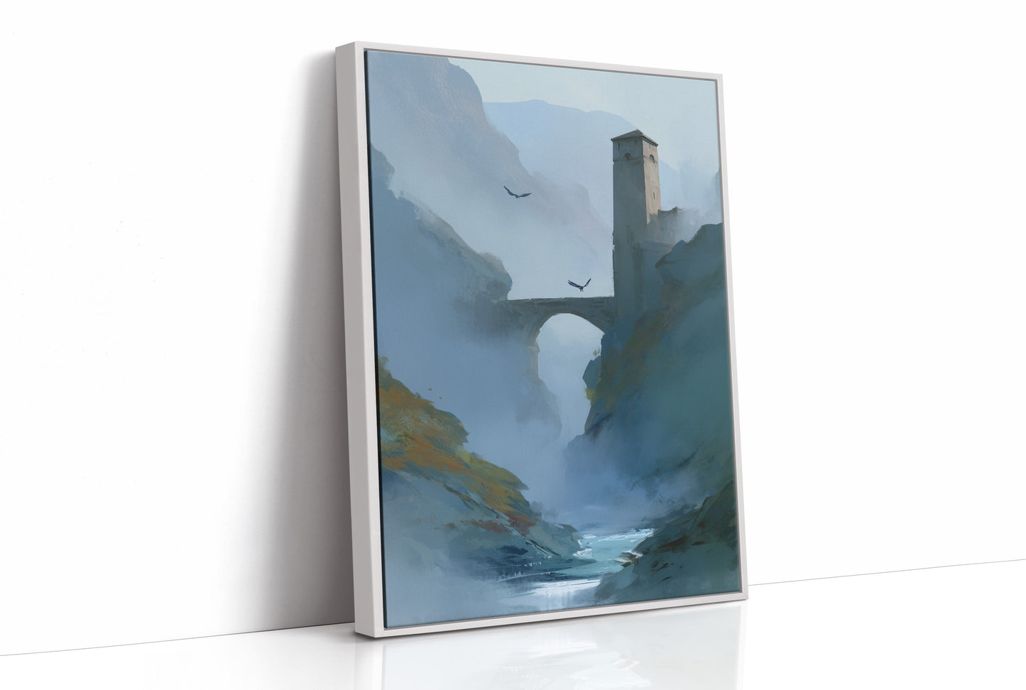 Tower Stands Where Rivers Meet Mist