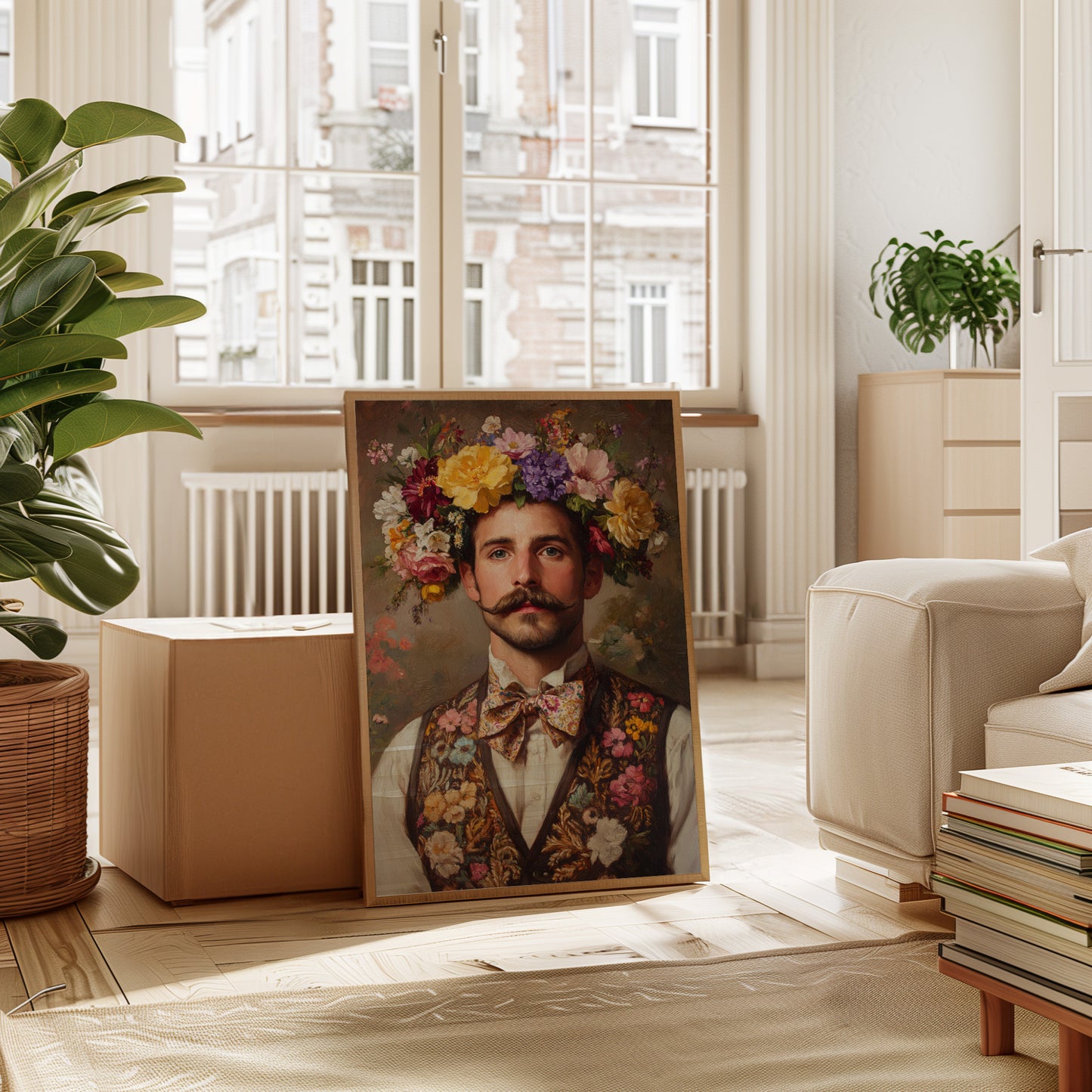 Floral Crown and Velvet Charm