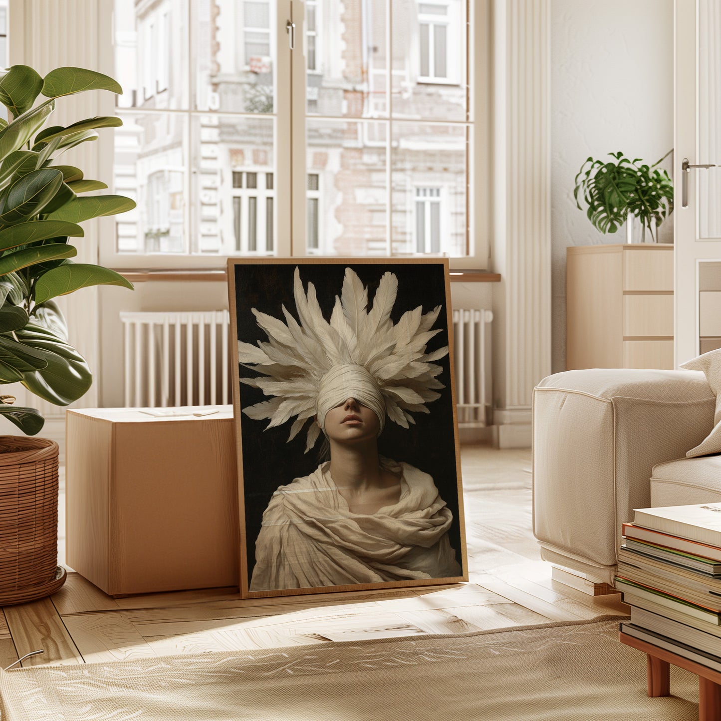 Blind Oracle in Ivory Feathers