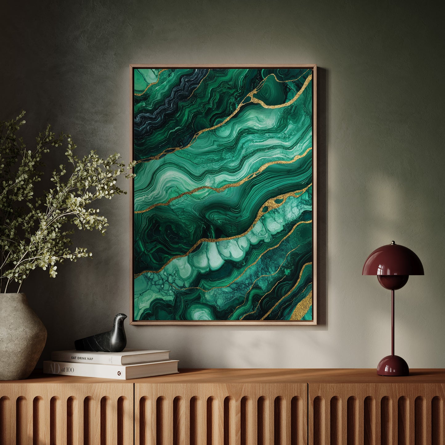 Veins of Emerald and Golden Earth