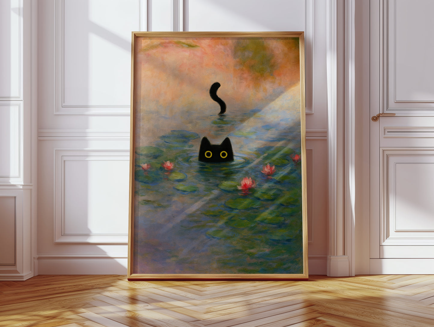 Mystery Cat Among the Lilies