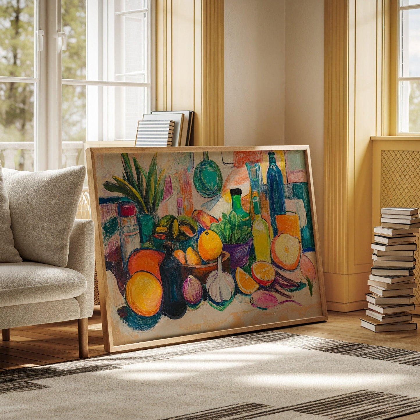 Citrus Dreams In Glass And Green