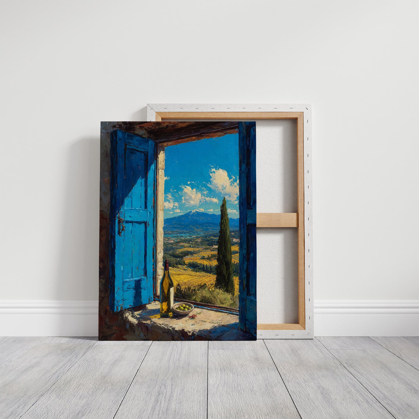 Valley Beyond Blue Shutters