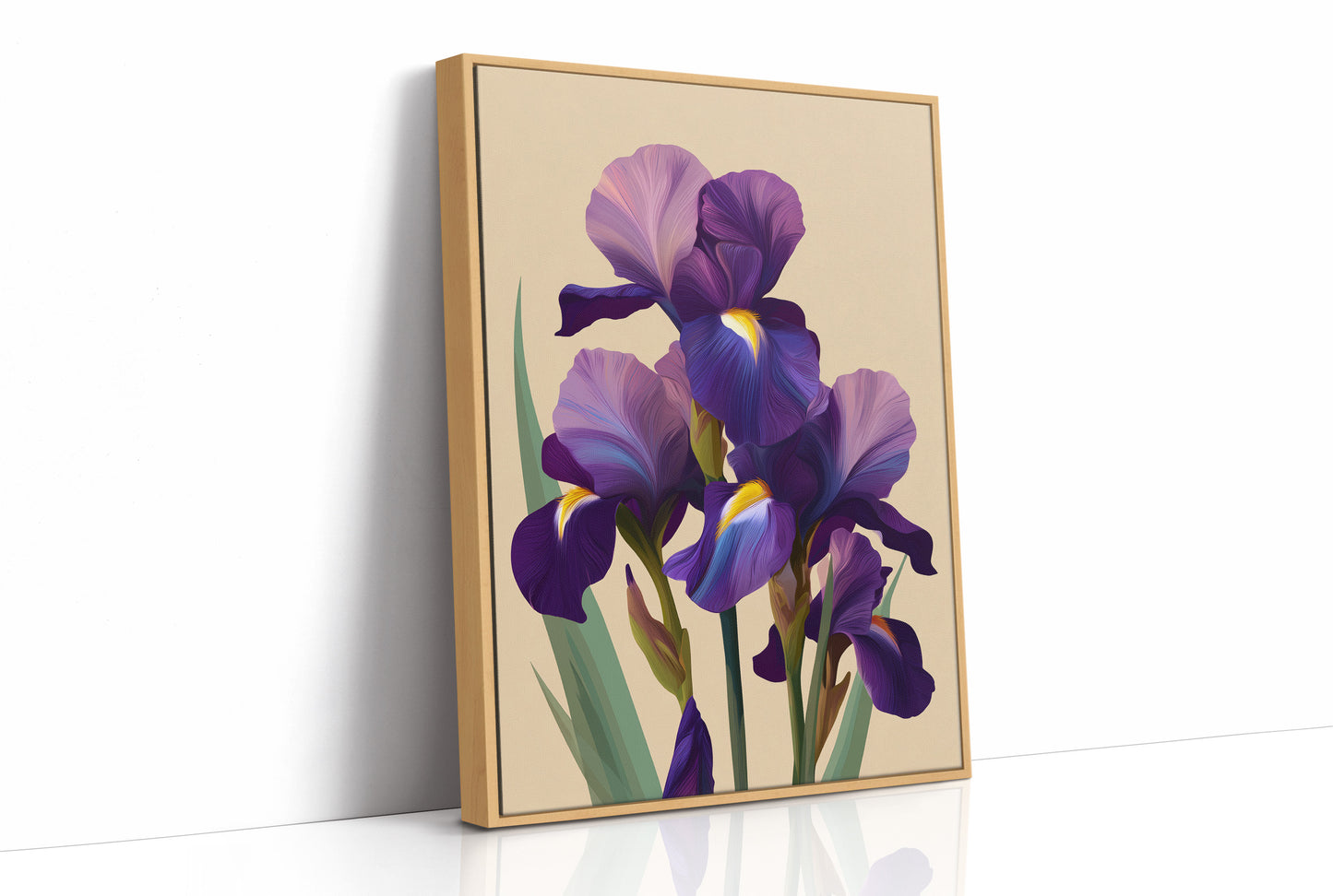 Three Irises Before Dusk