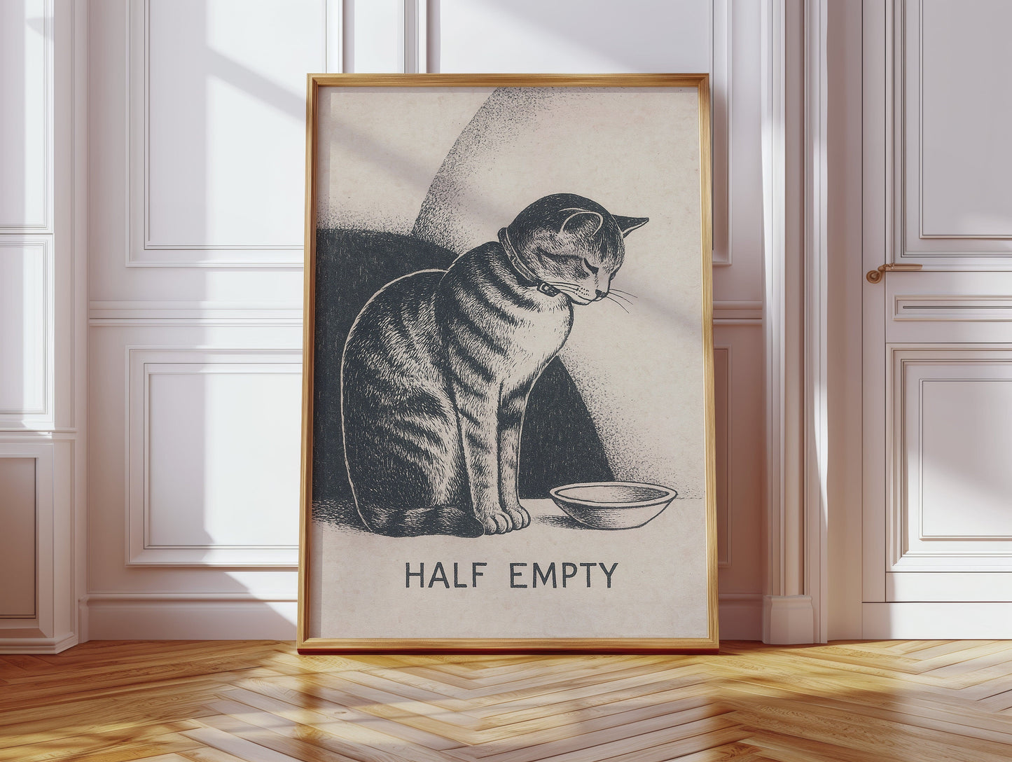 Half Empty Cat
