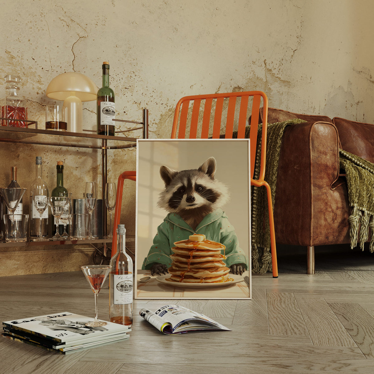 Morning Feast with a Furry Friend