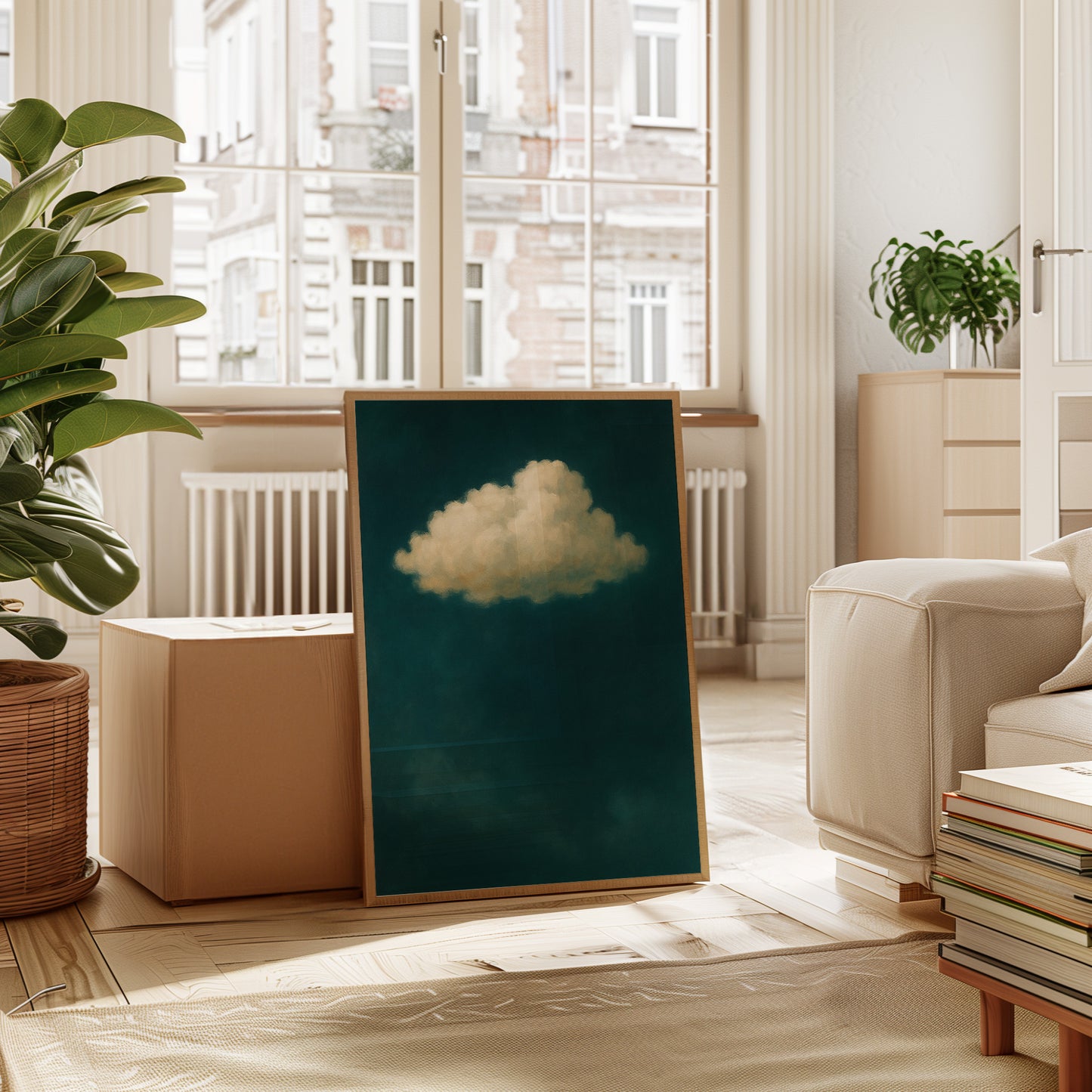 Lonely Cloud in Emerald Silence