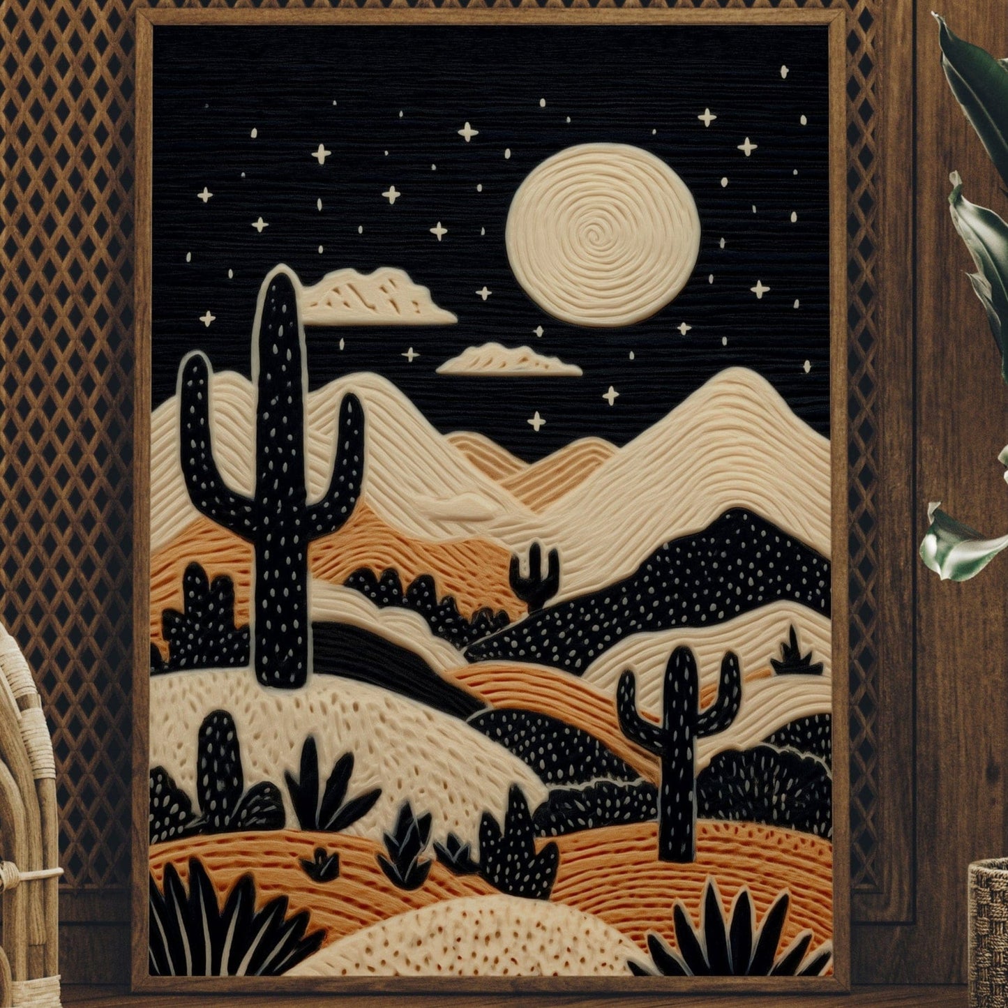 Desert Moonlight Paints Ancient Stories