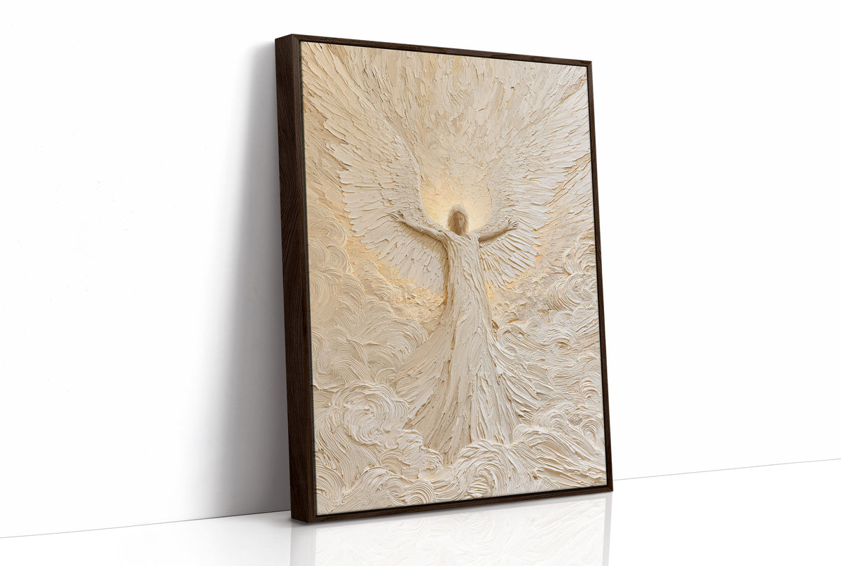 Ivory Textured Angel Ascending
