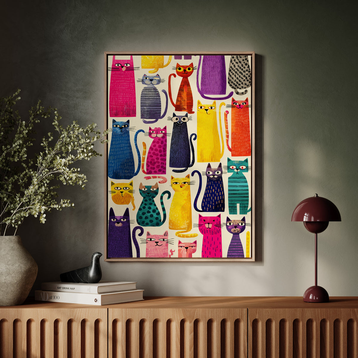 Feline Fiesta in Color
