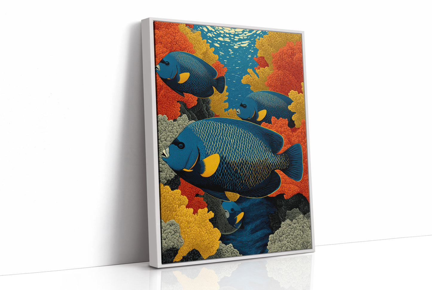 Angelfish Among the Coral