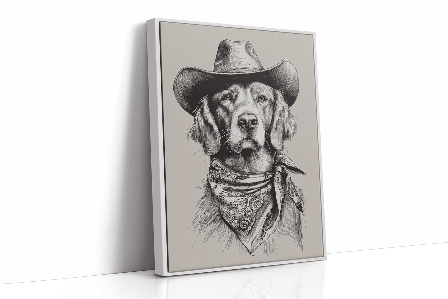 A Canine Cowboy's Stalwart Gaze