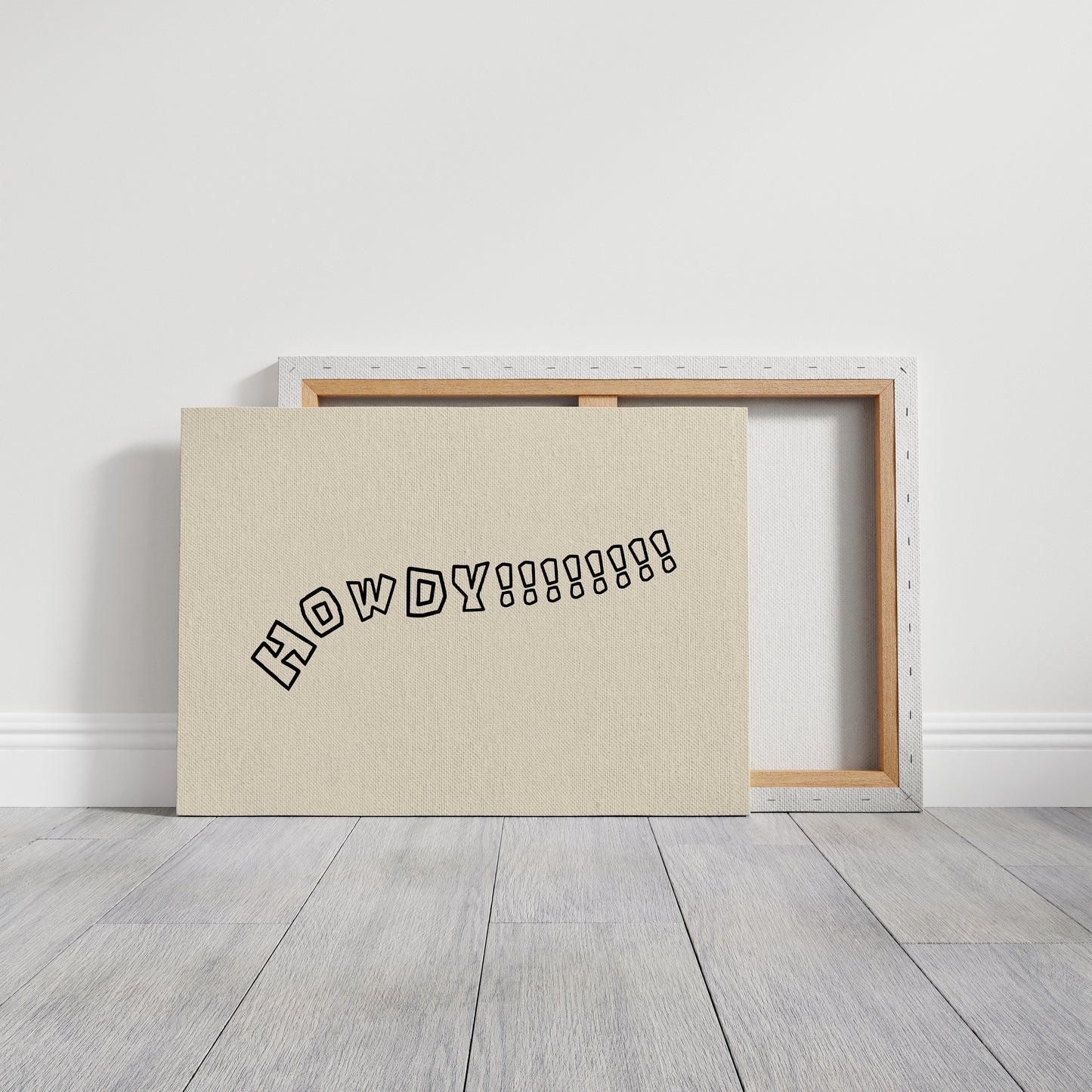 Howdy Western Typography Wall Art