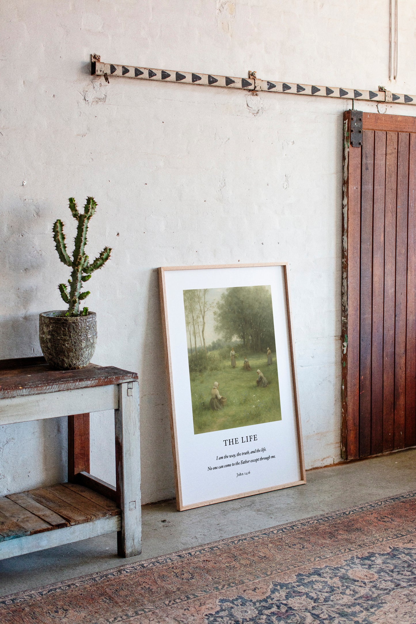 The Life John 14 Pastoral Scripture Print