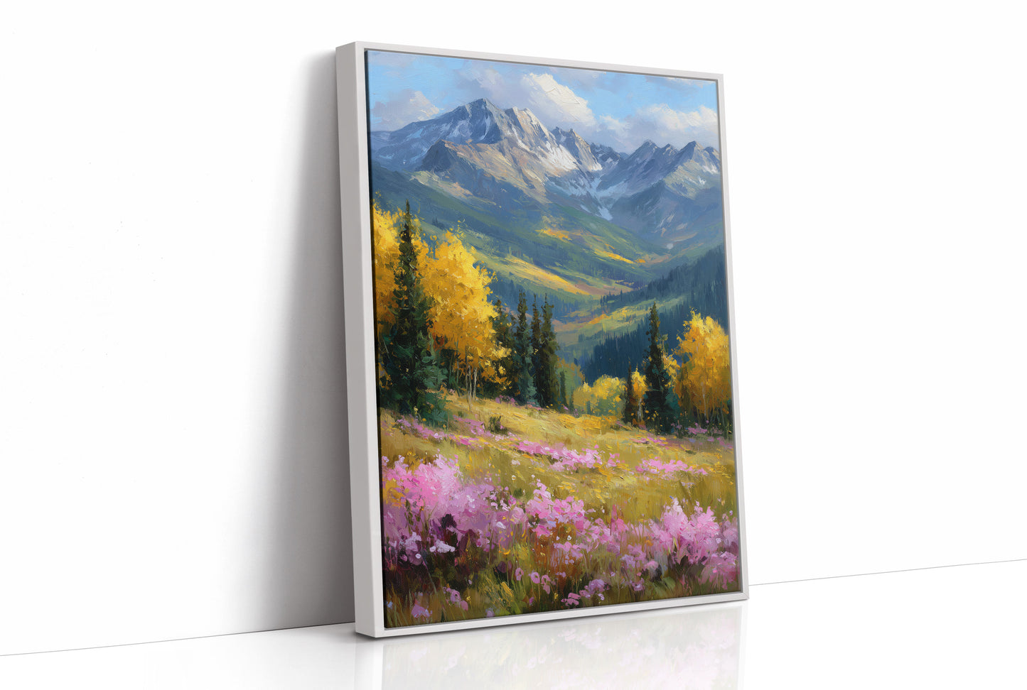 Gold Aspens, Pink Meadow, One Deep Breath