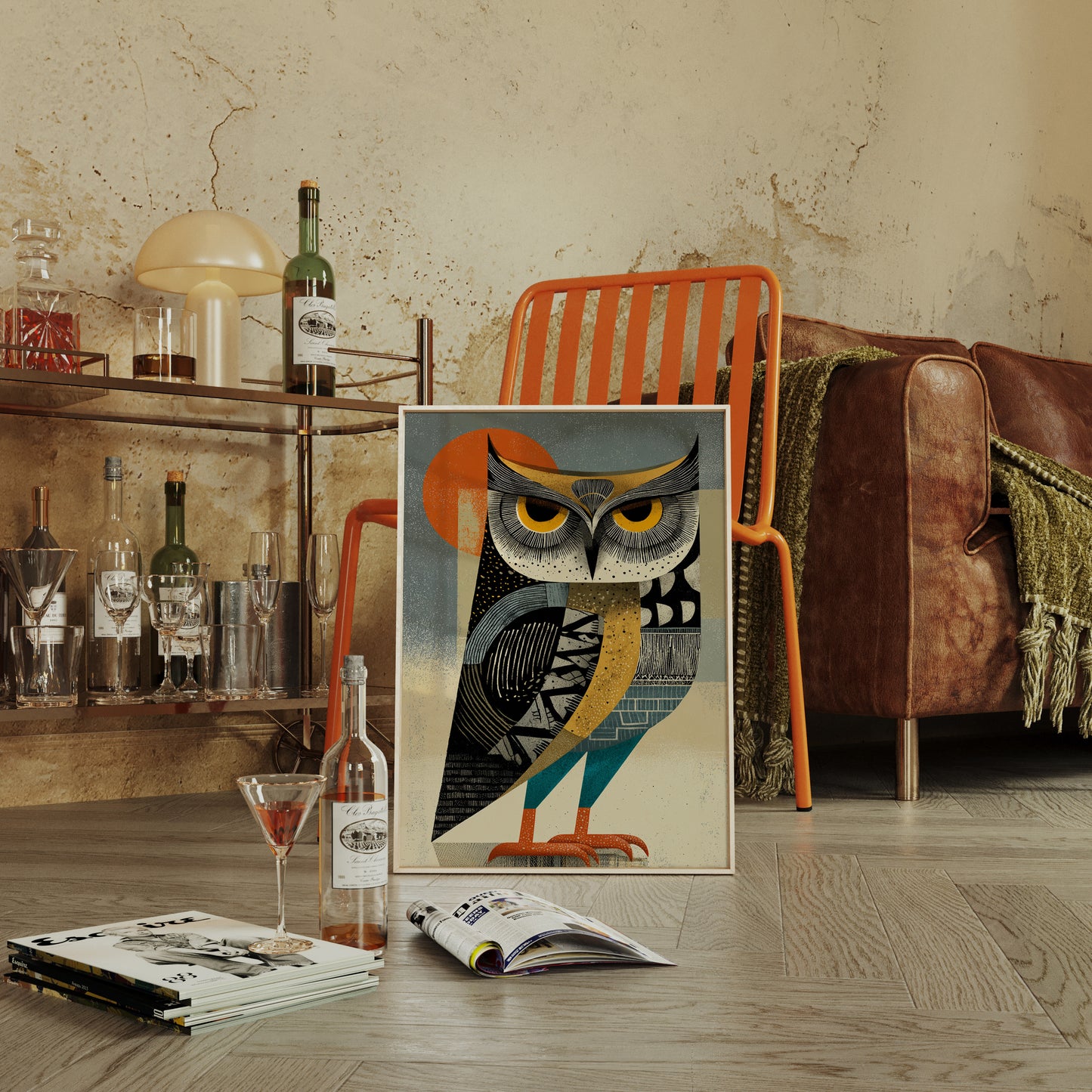 The Watcher Under Moonlit Patterns