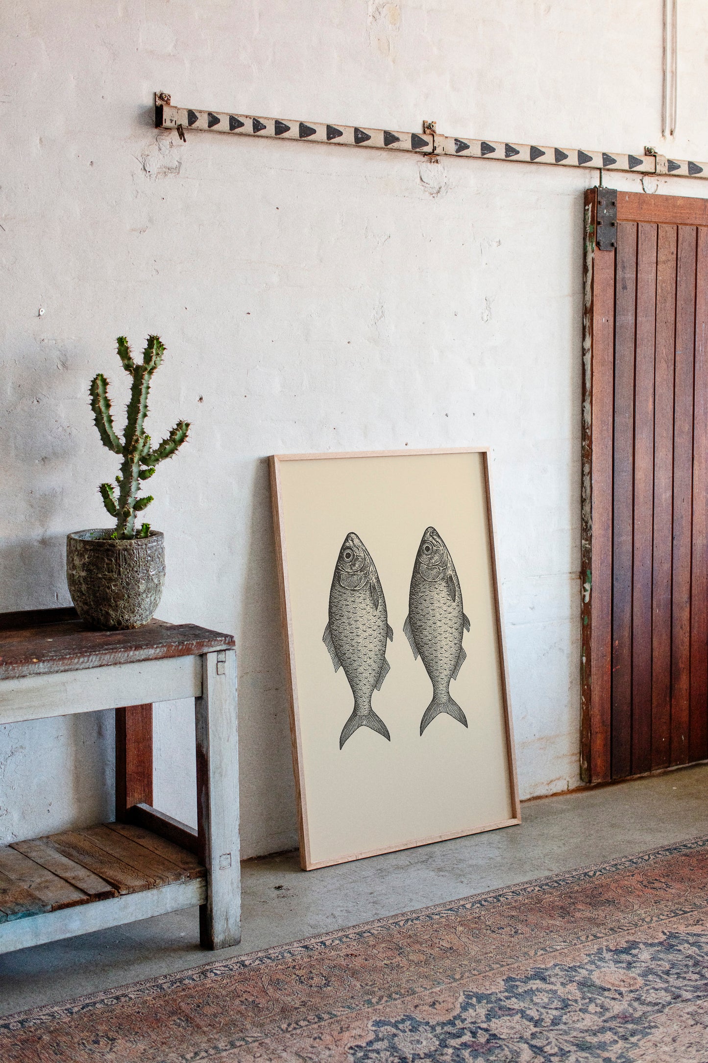 Two Fish Vintage Loaves and Fishes Symbol