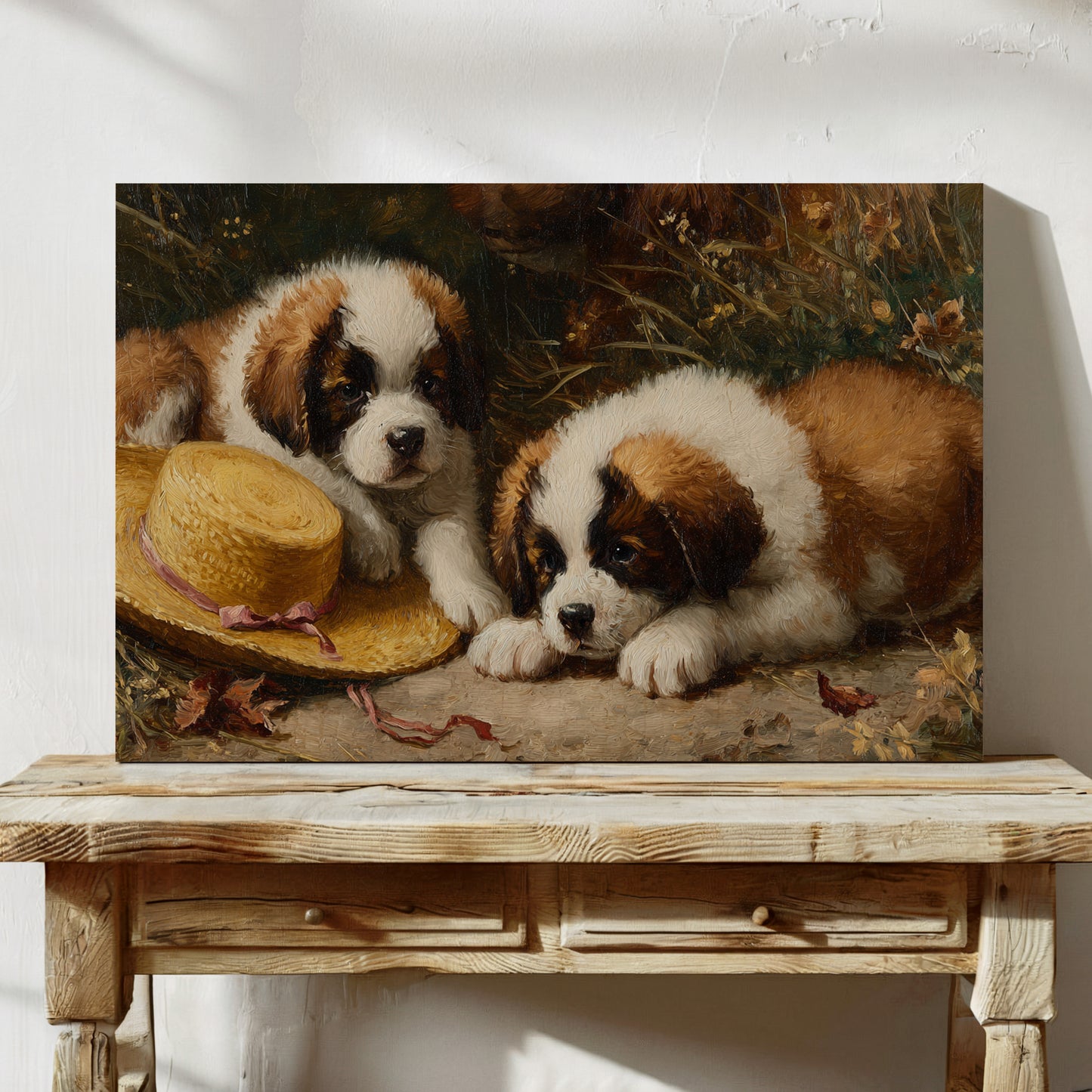 Summer Puppies Find Straw Hat Adventure