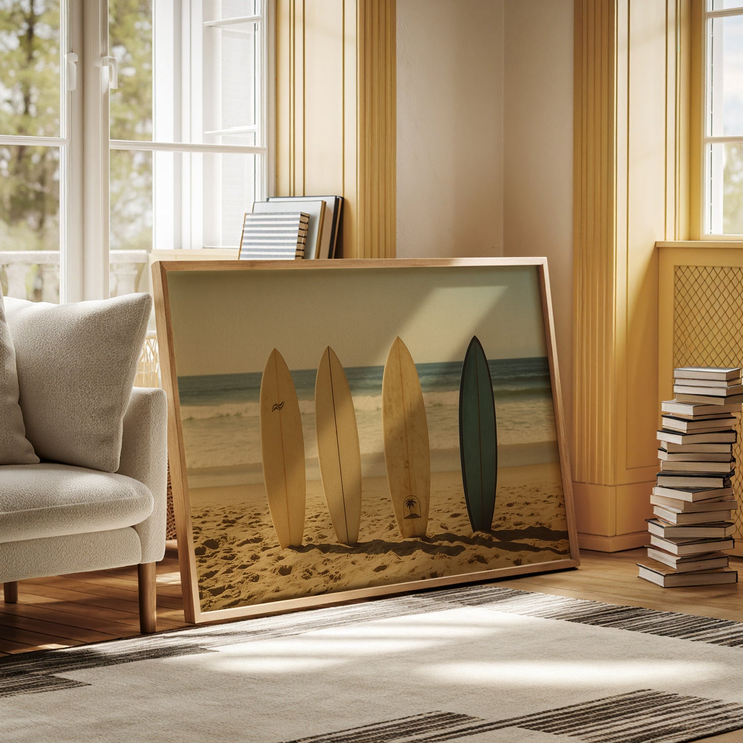 Golden Hour Surfboard Lineup