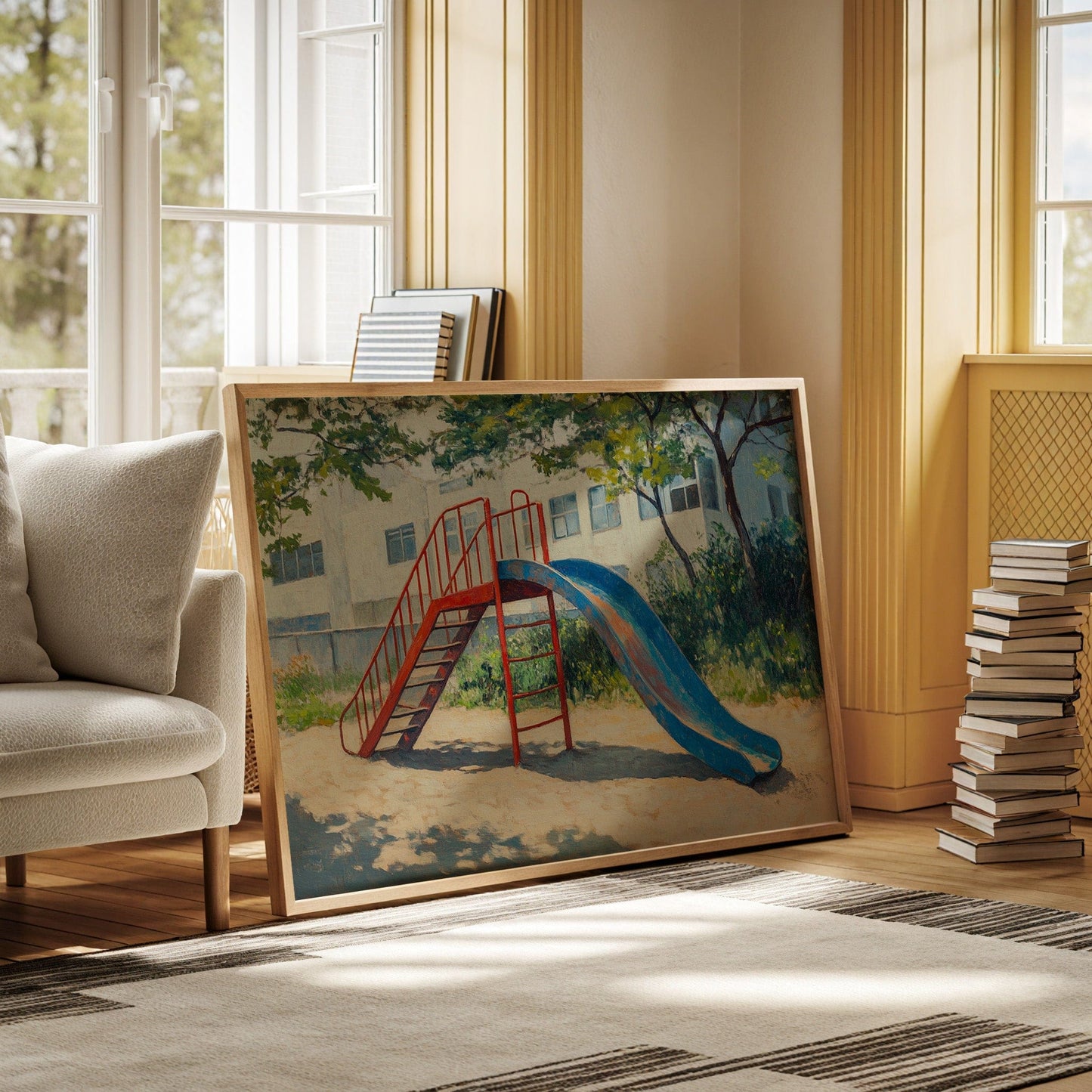 Summer Memories On Metal Slides