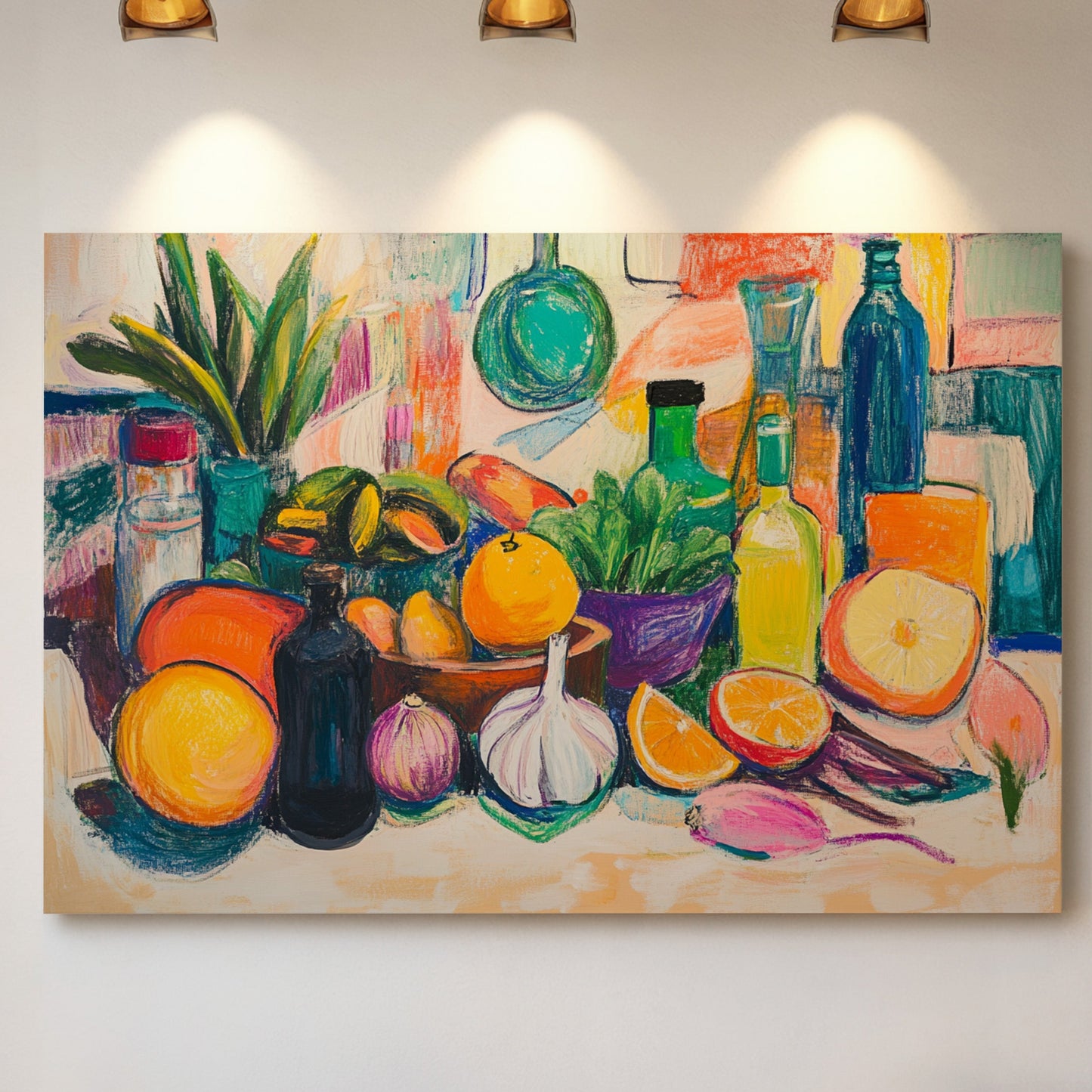 Citrus Dreams In Glass And Green