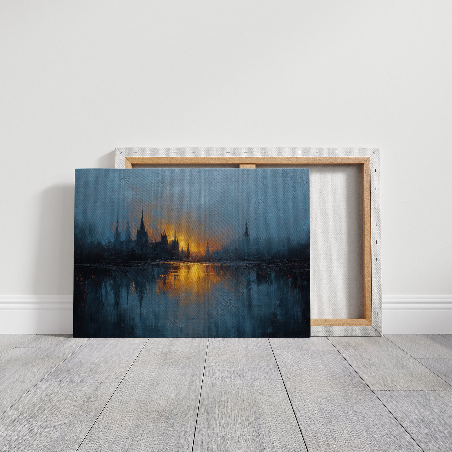 Distant City Burns At Dusk