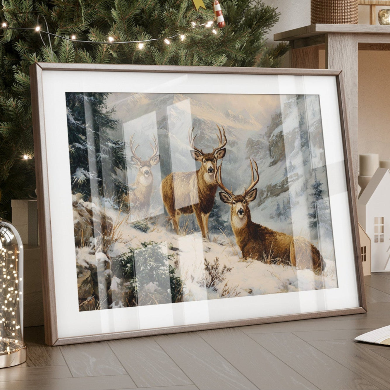 Winter Peaks Call The Deer Home