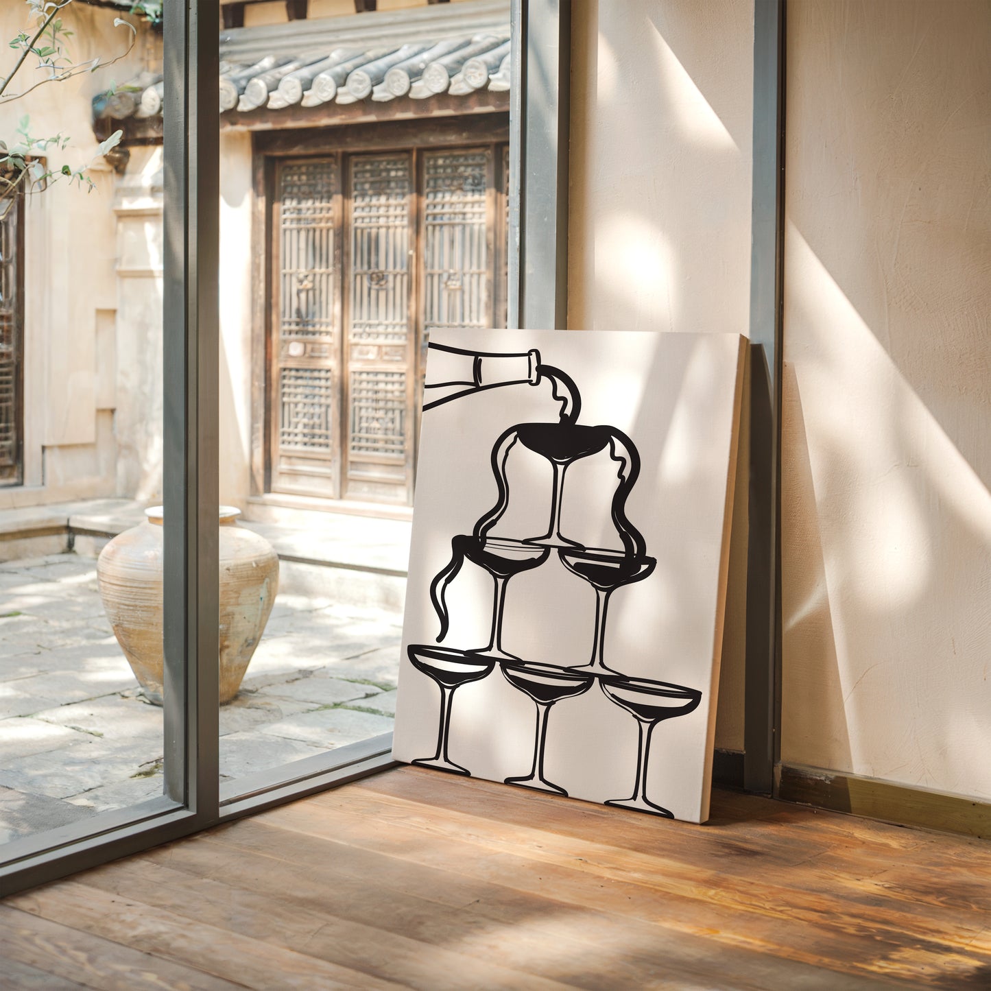 Champagne Towers Build Midnight Magic