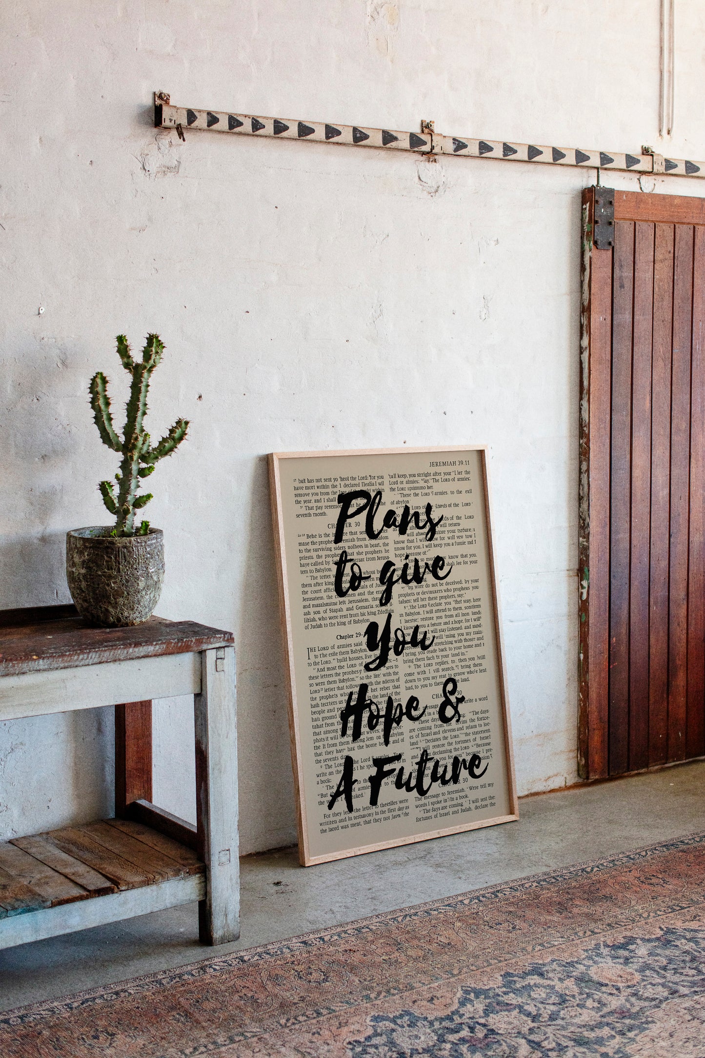 Hope and a Future Scripture Overlay Print