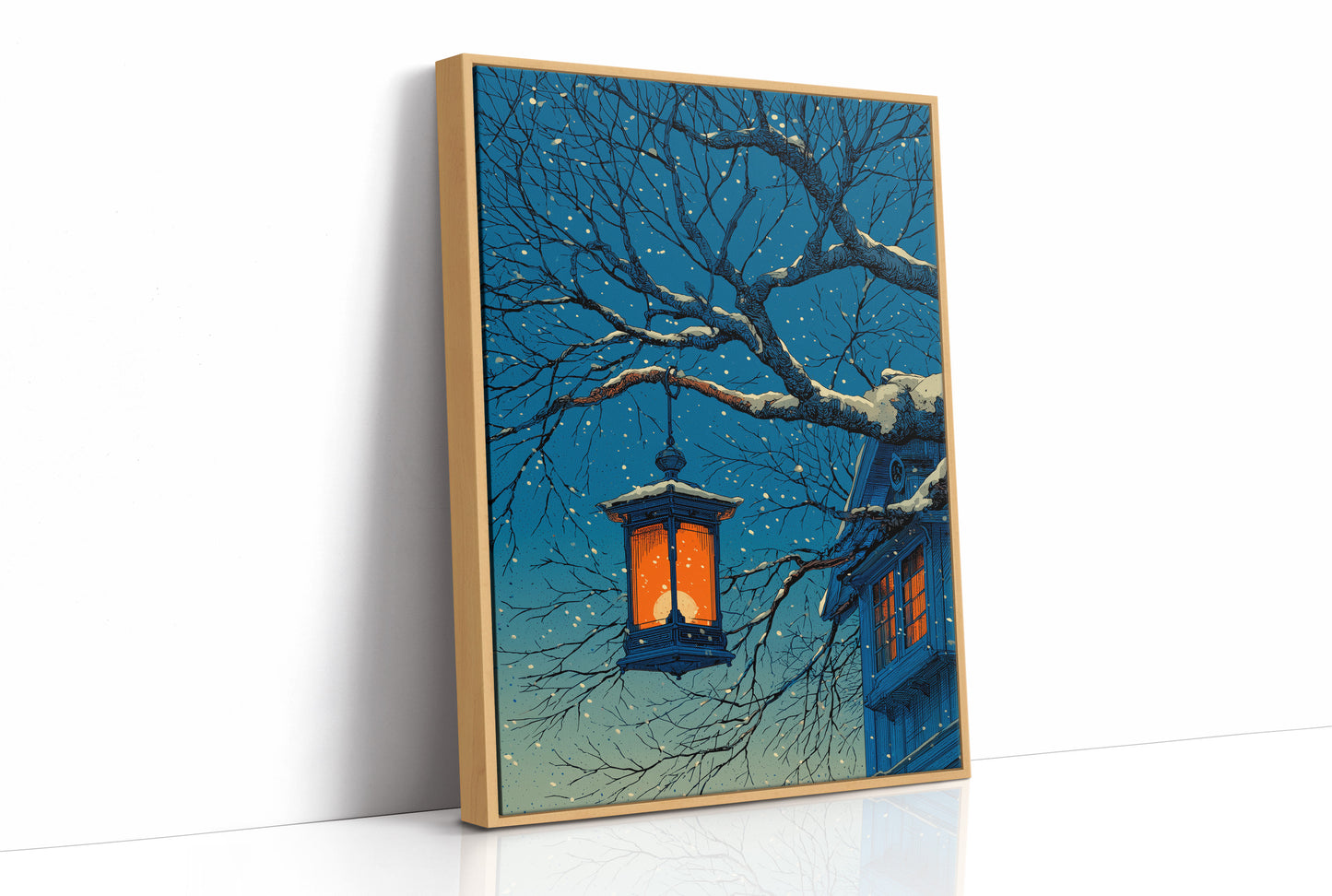 Winter Lantern in the Snow