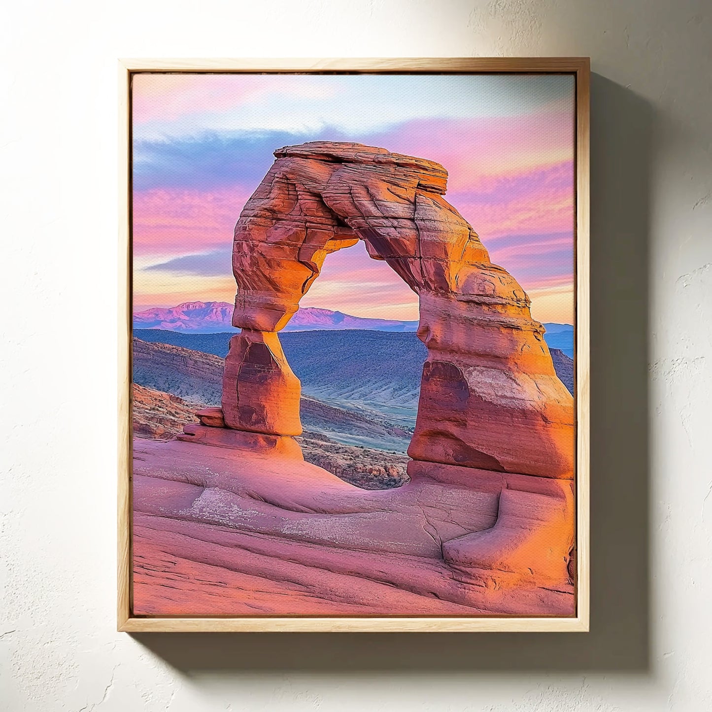 Delicate Arch at Dusk in Painted Sky