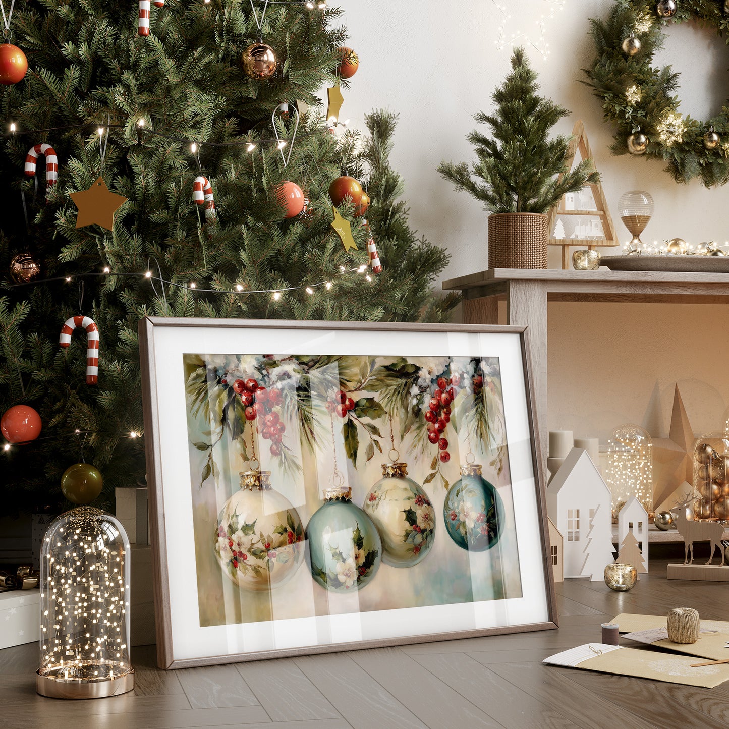 Vintage Ornaments Paint December's Story