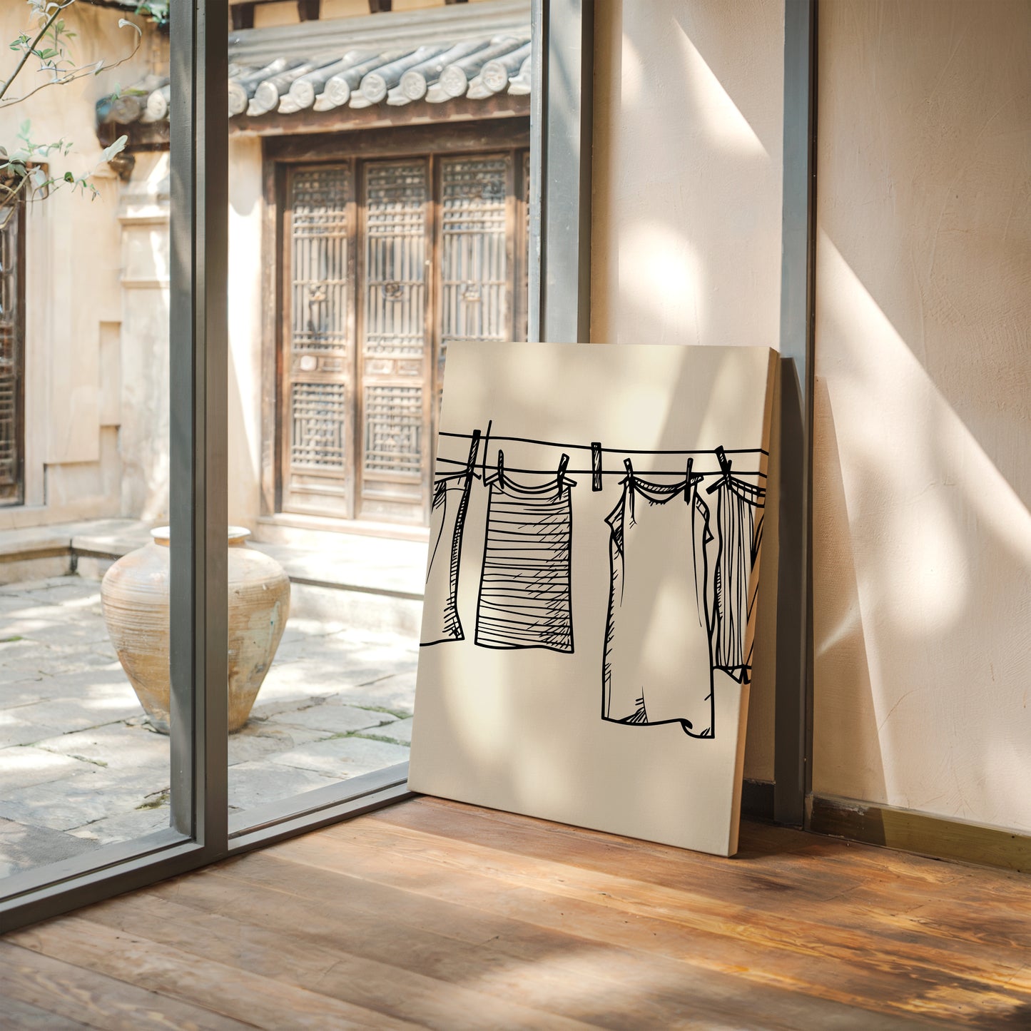 Linens Dance In Morning Light