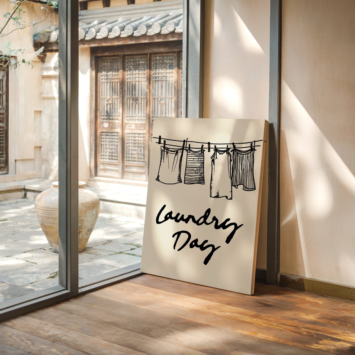 Clothespins Dance In Morning Light