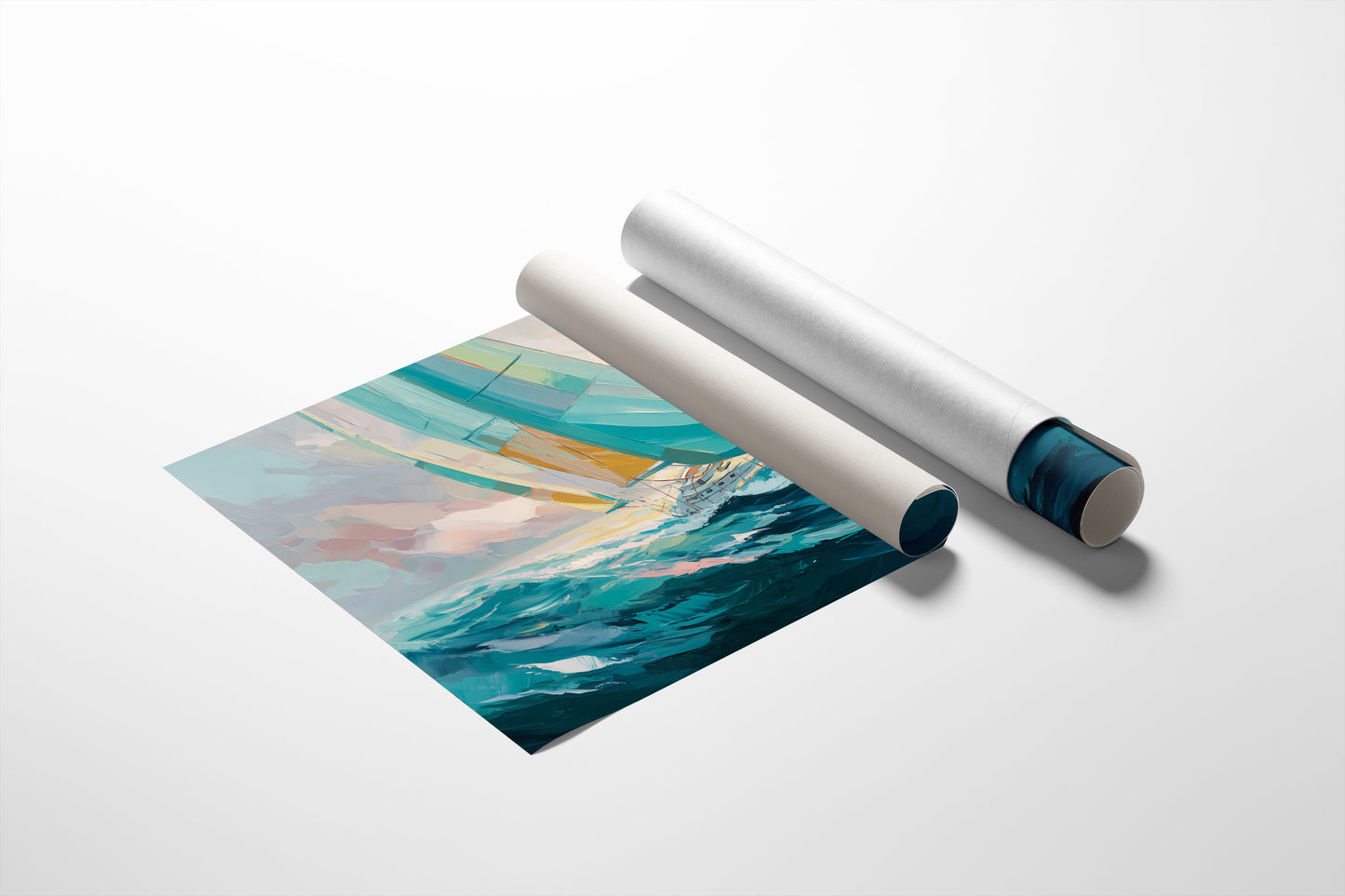 Sailing Through Dawn's Soft Glow