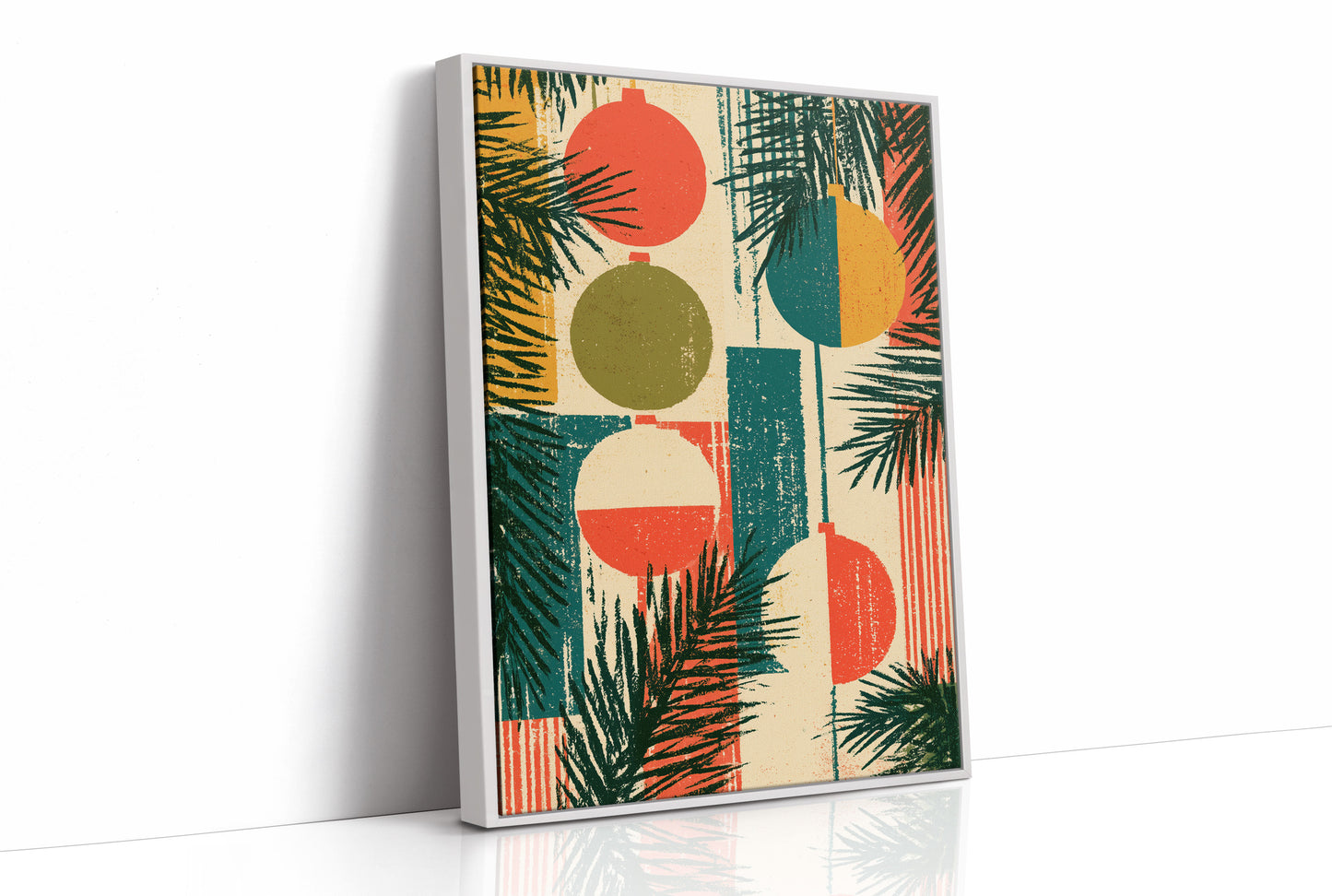 Retro Ornaments in Block Print
