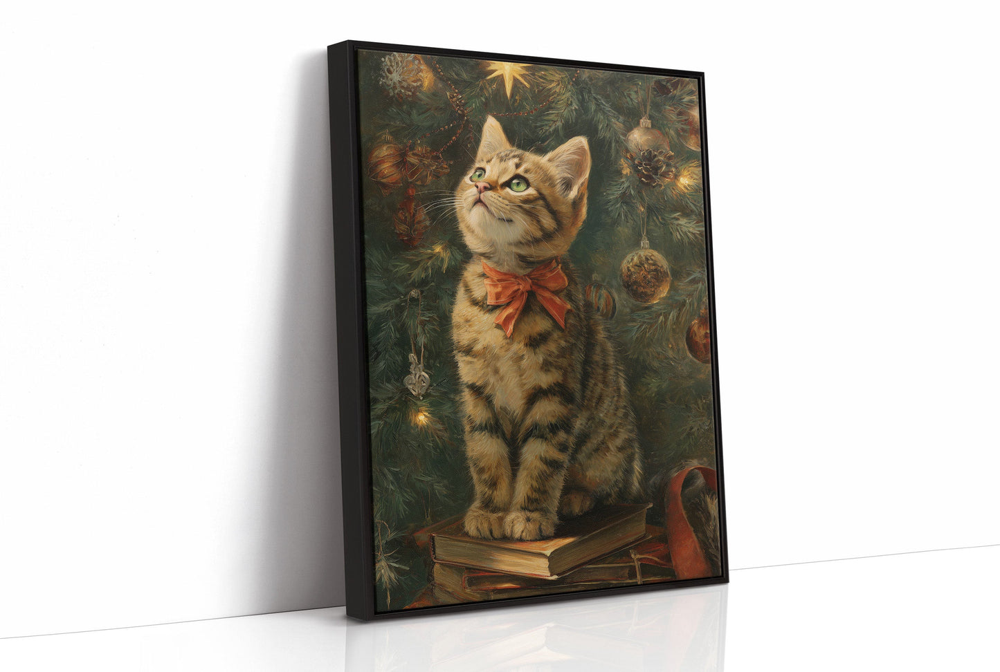 Curious Cat's Christmas Tale Unfolds