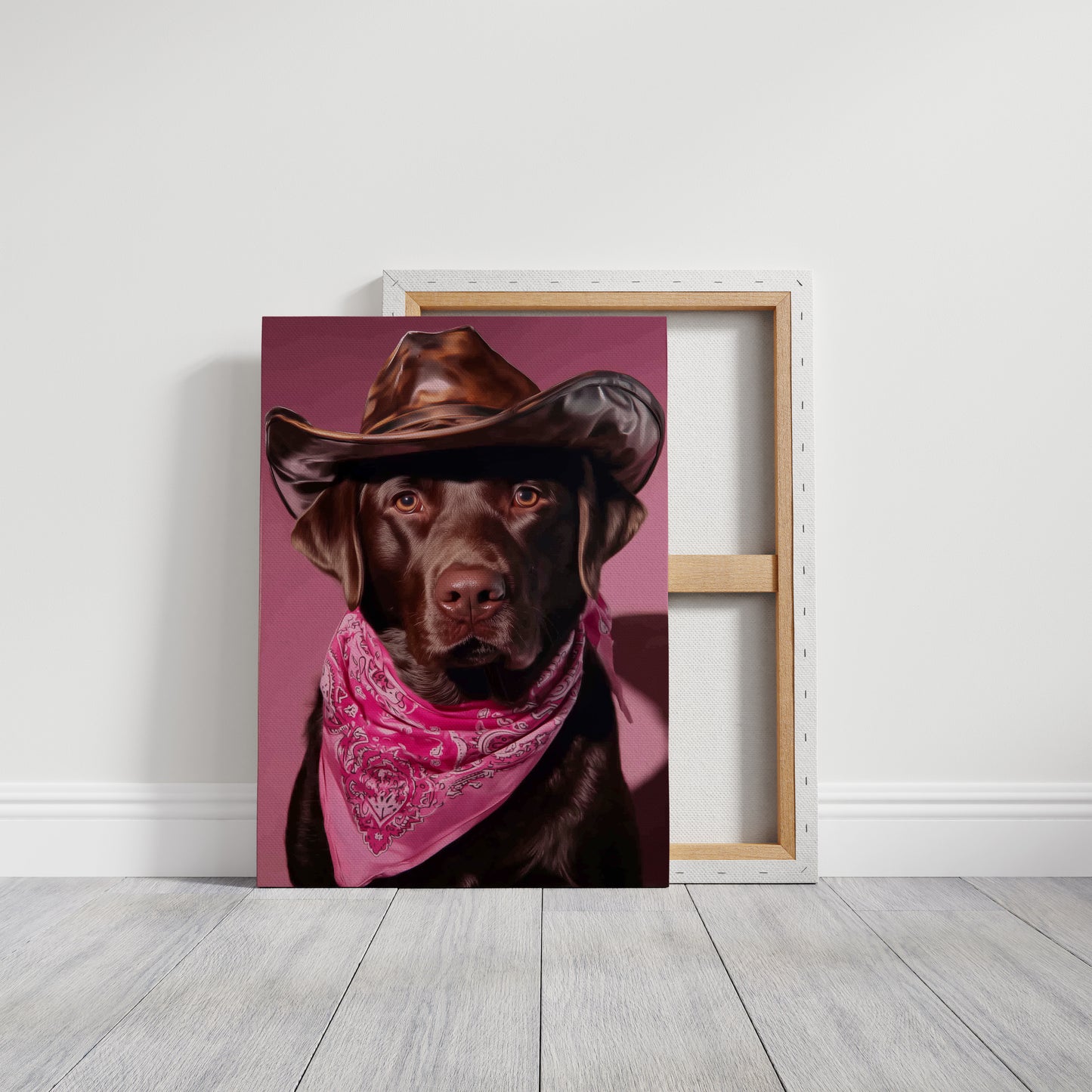 Chocolate Ranch Hand Wears Pink