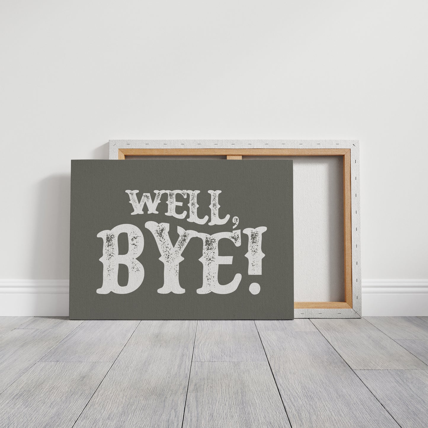 Well Bye Western Quote Wall Art