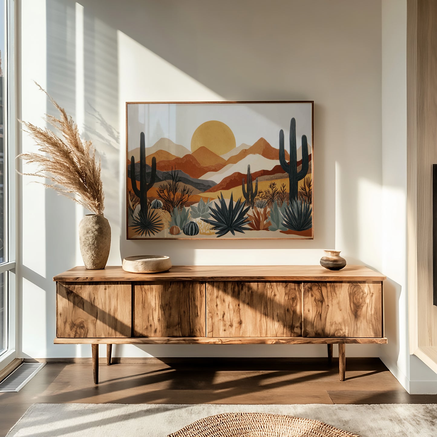 Agave Blooms Meet Desert Dawn