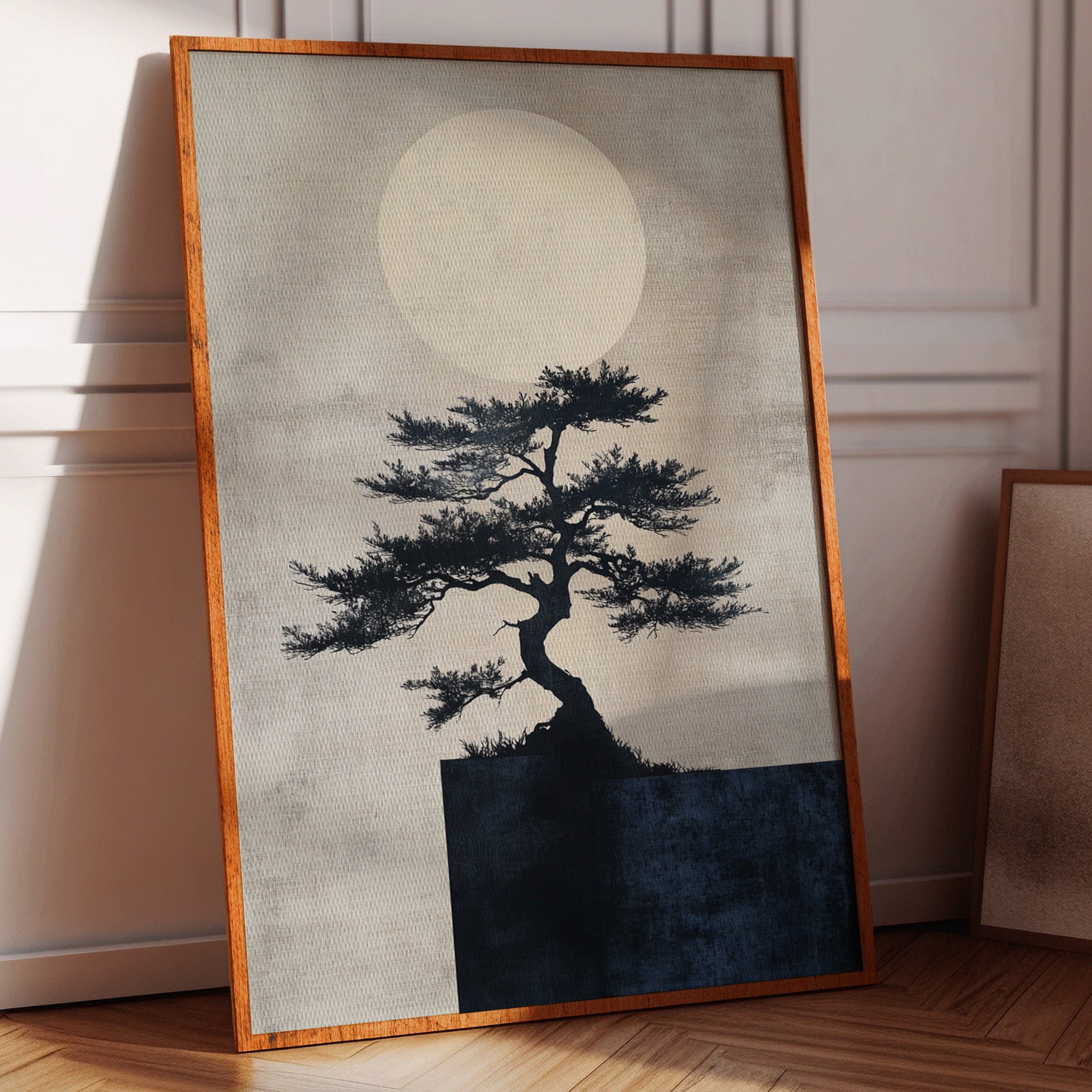 bonsai tree print Zen Bonsai Tree Art – Minimalist Japanese Wall Print