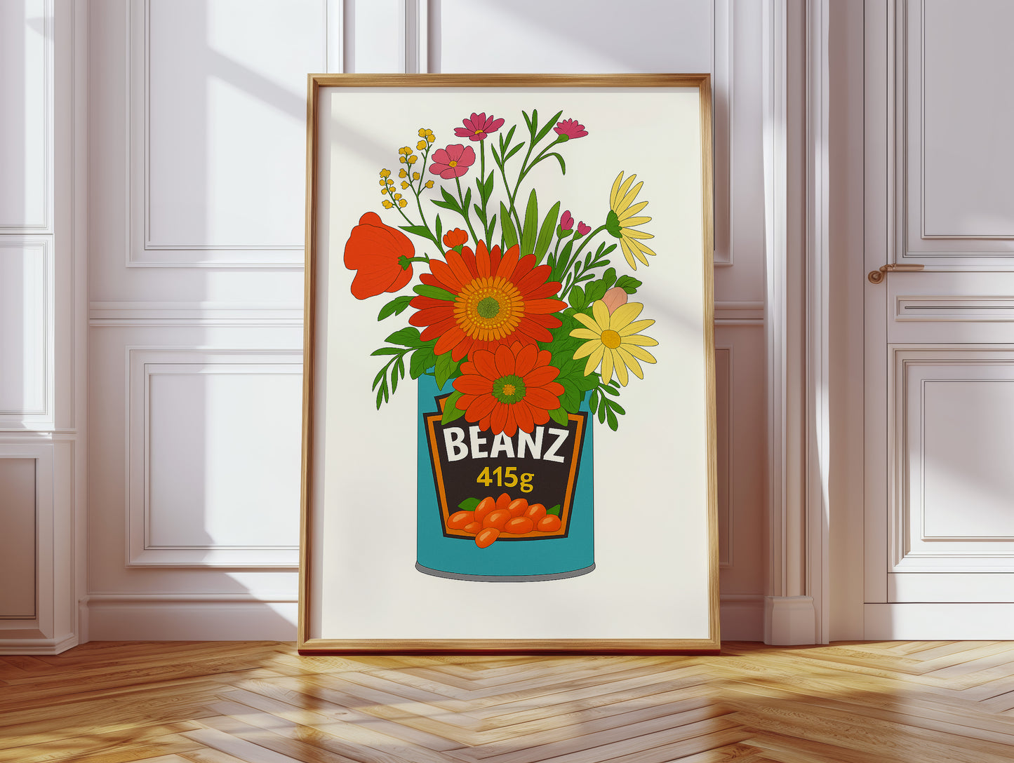 Blooms in a Beanz Tin