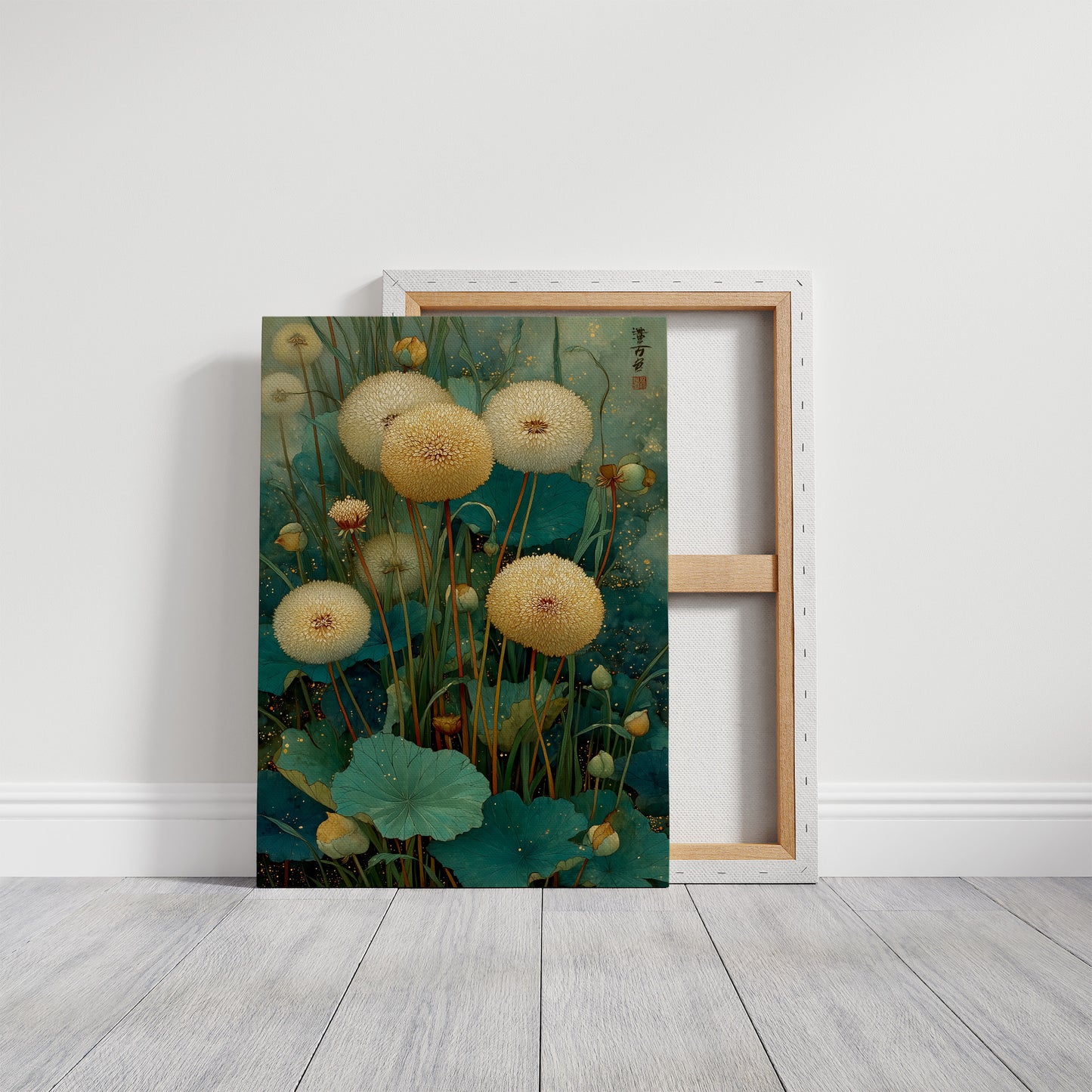 Dandelions Dance In Jade Waters