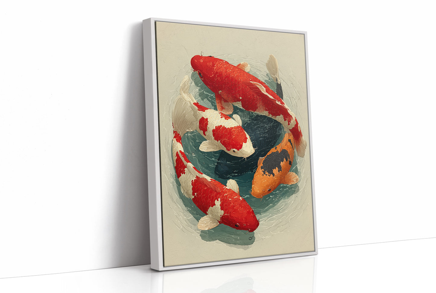 Four Koi, One Unhurried Circle