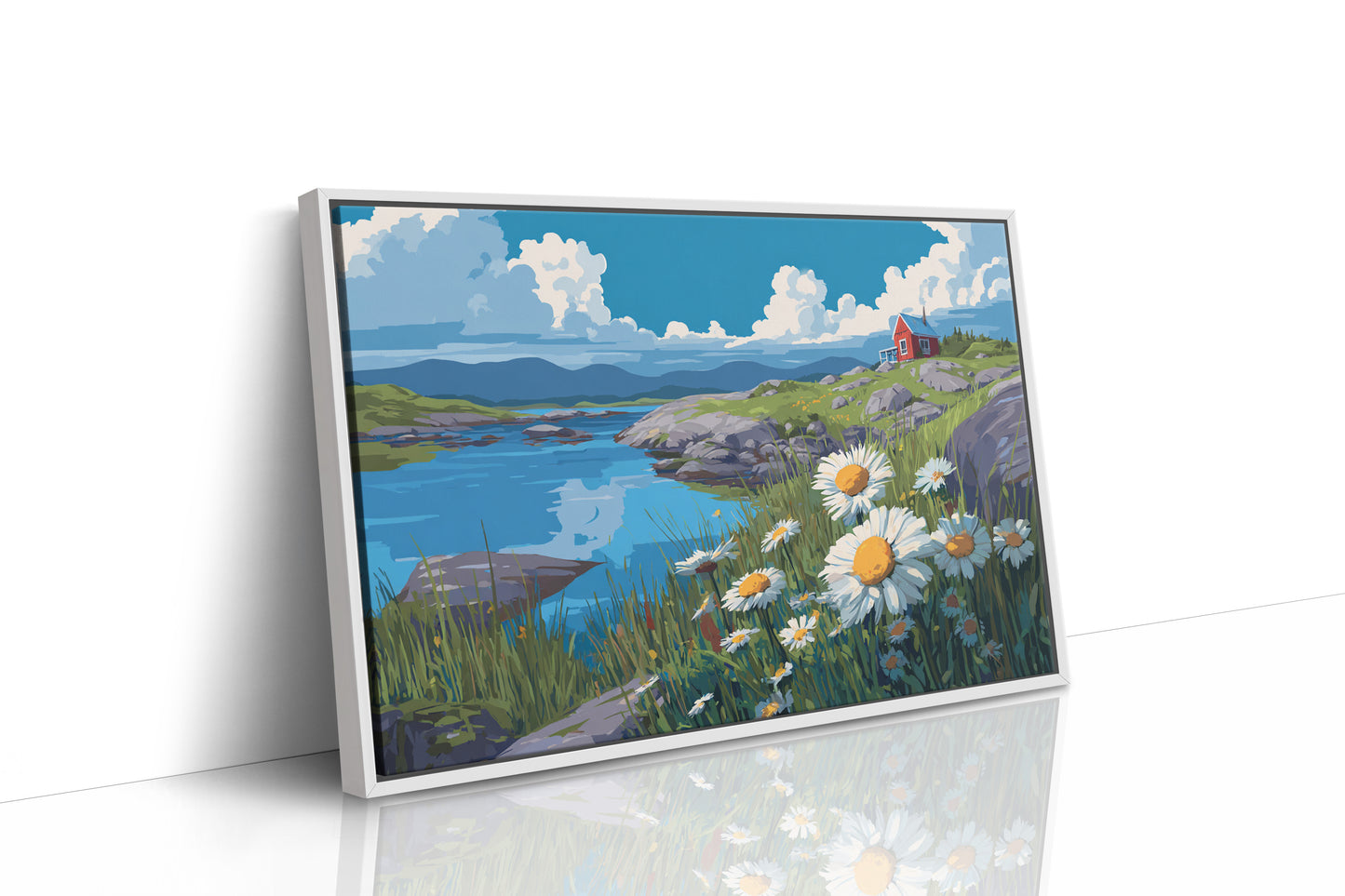 Daisies Dance Above Northern Waters