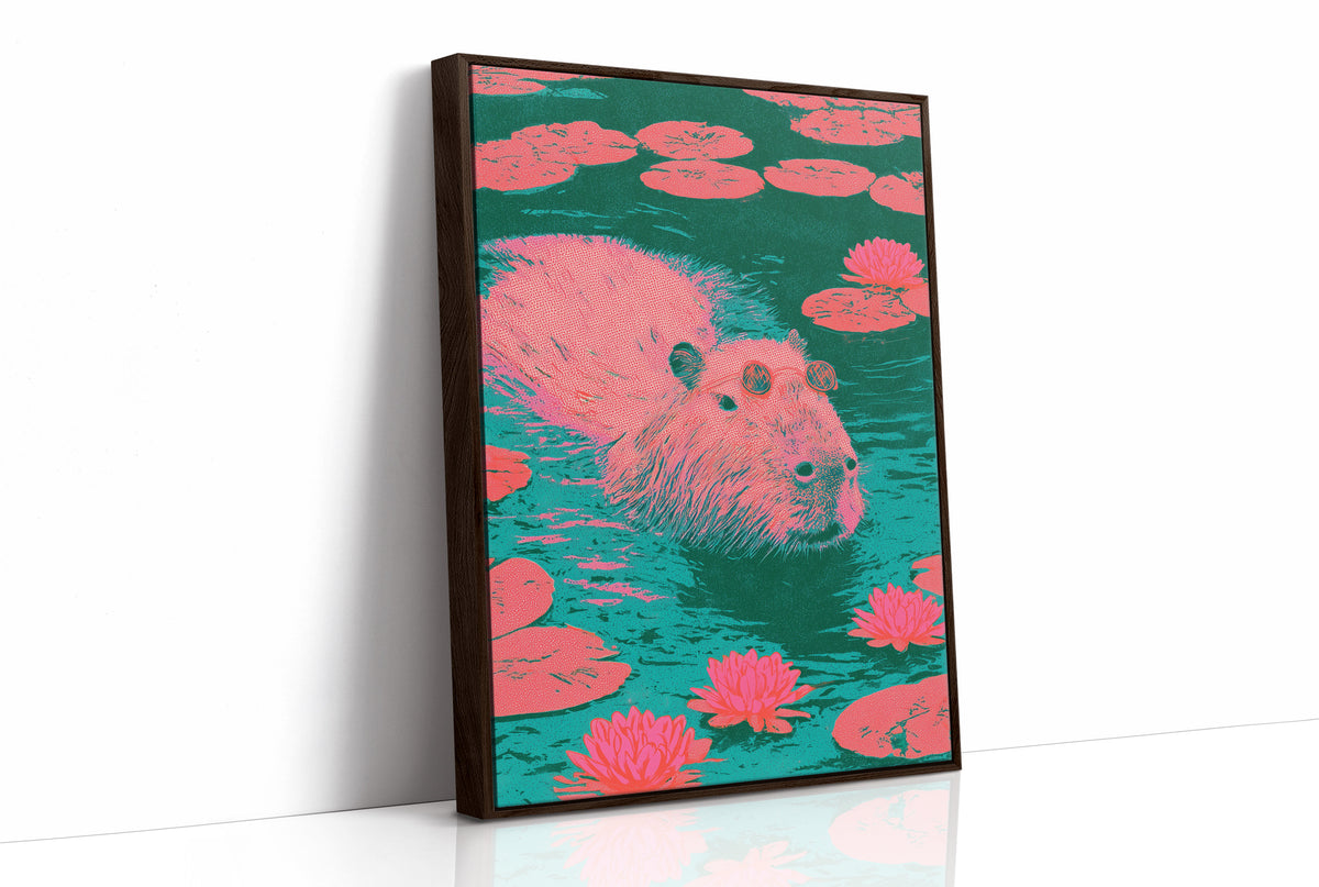 Capybara Lily Pond Chill