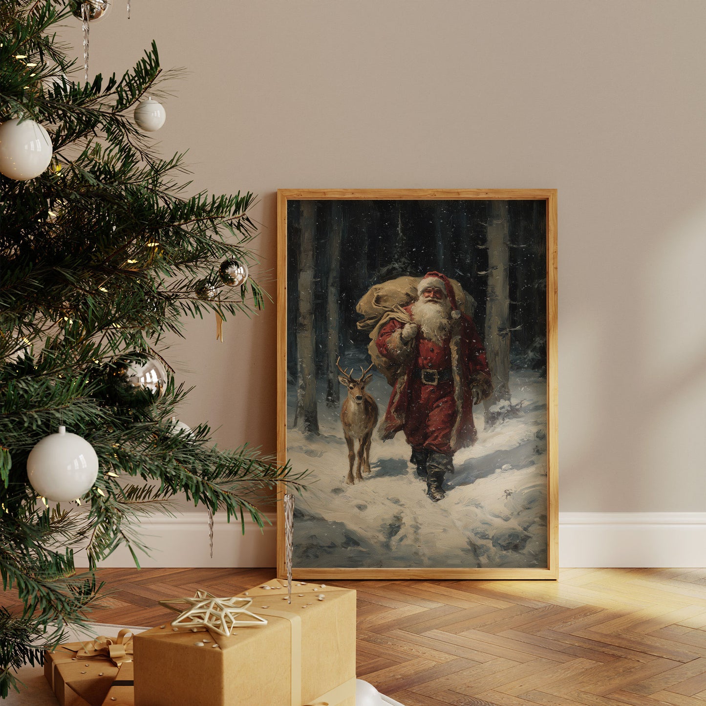 Forest Friends Share Winter's Magic