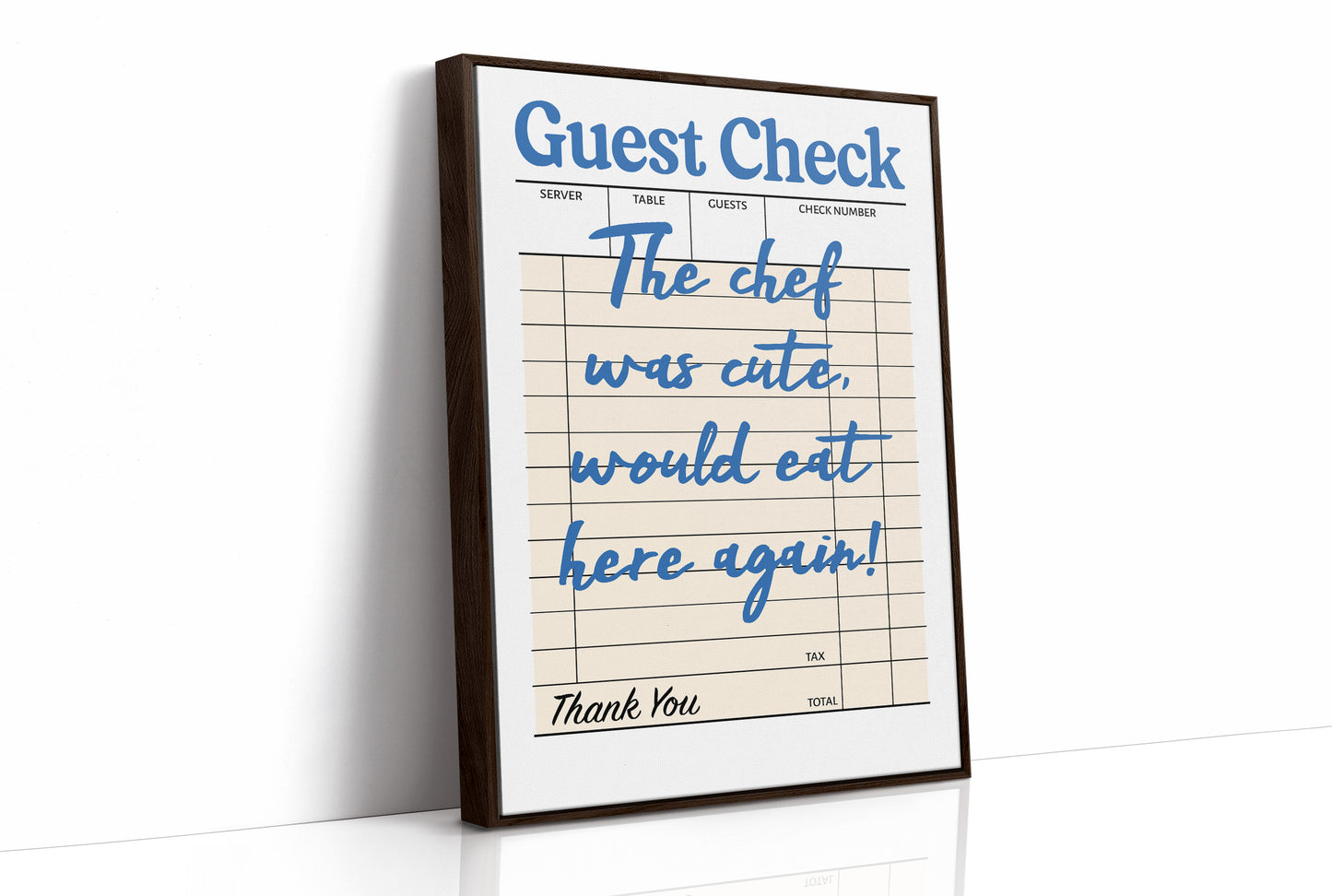 The Chef Was Cute, Blue Diner Edition